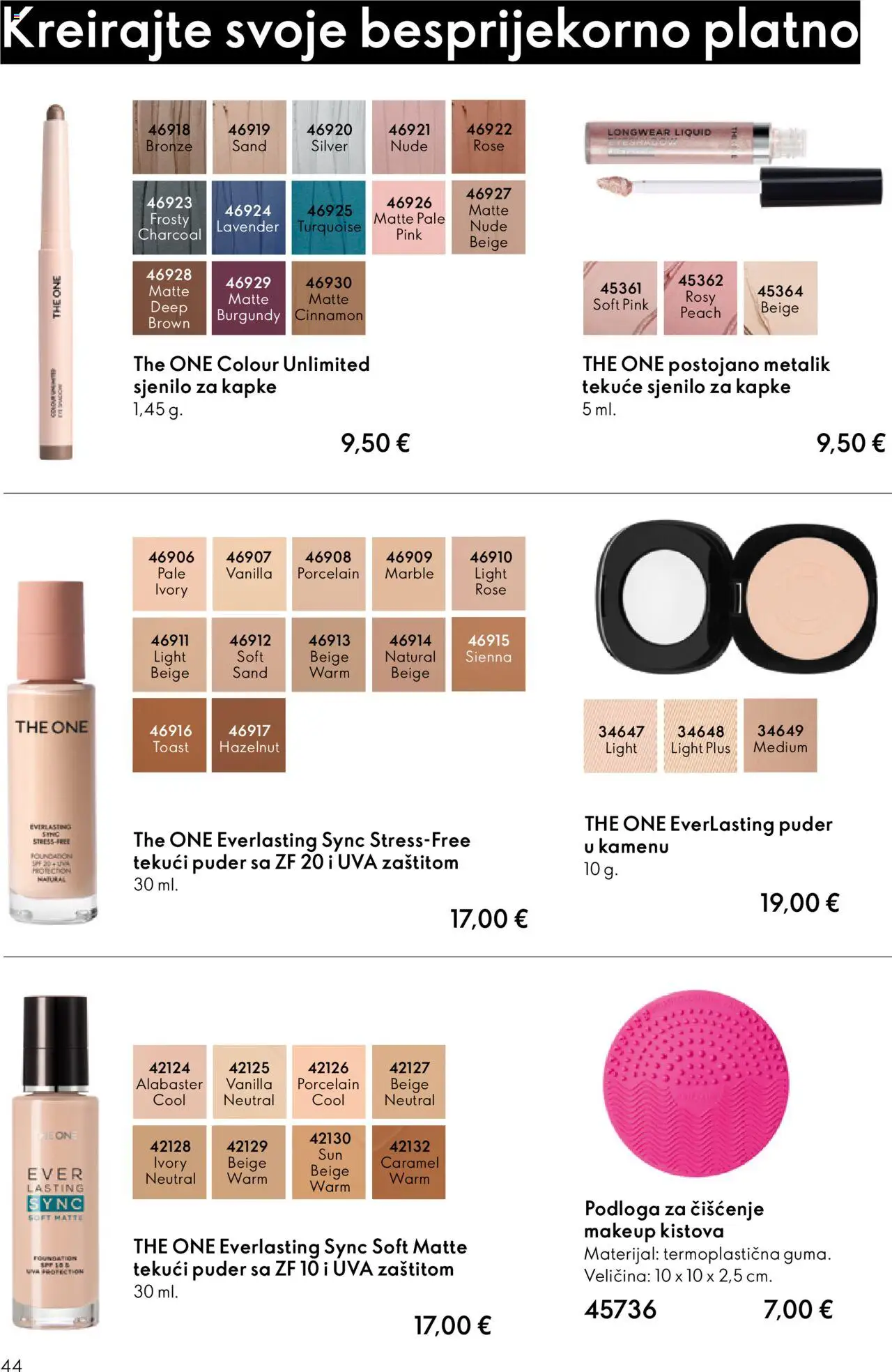 Oriflame katalog | vrijedi od 08.10.2025 | Stranica: 44 | Proizvodi: Puder, Toast