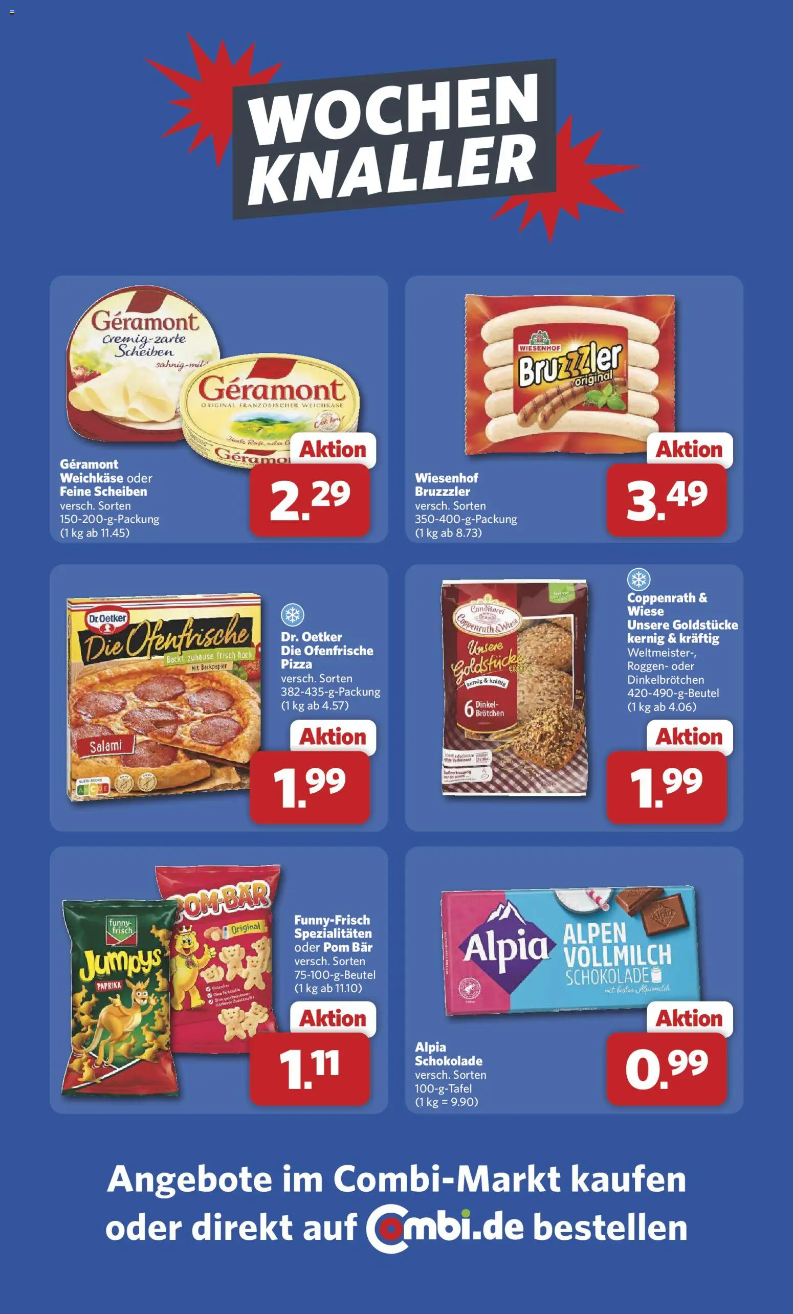 Combi Prospekt 	 – gültig ab 23.03.2026 | Seite: 25 | Produkte: Geramont, Ofenfrische, Paprika, Pizza