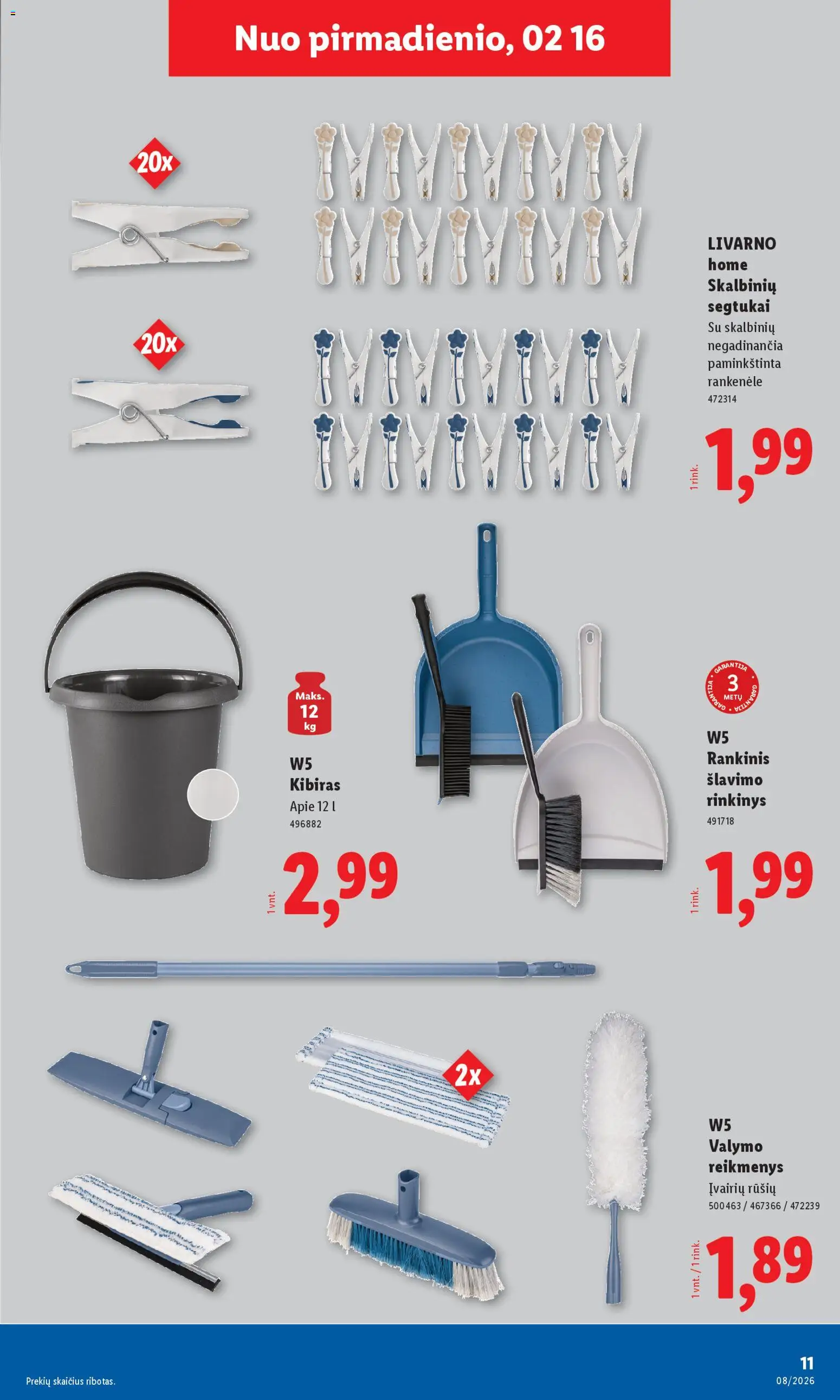 LIDL akcijos nuo 16.02.2026 | Puslapis: 11 | Prekių: Kibiras