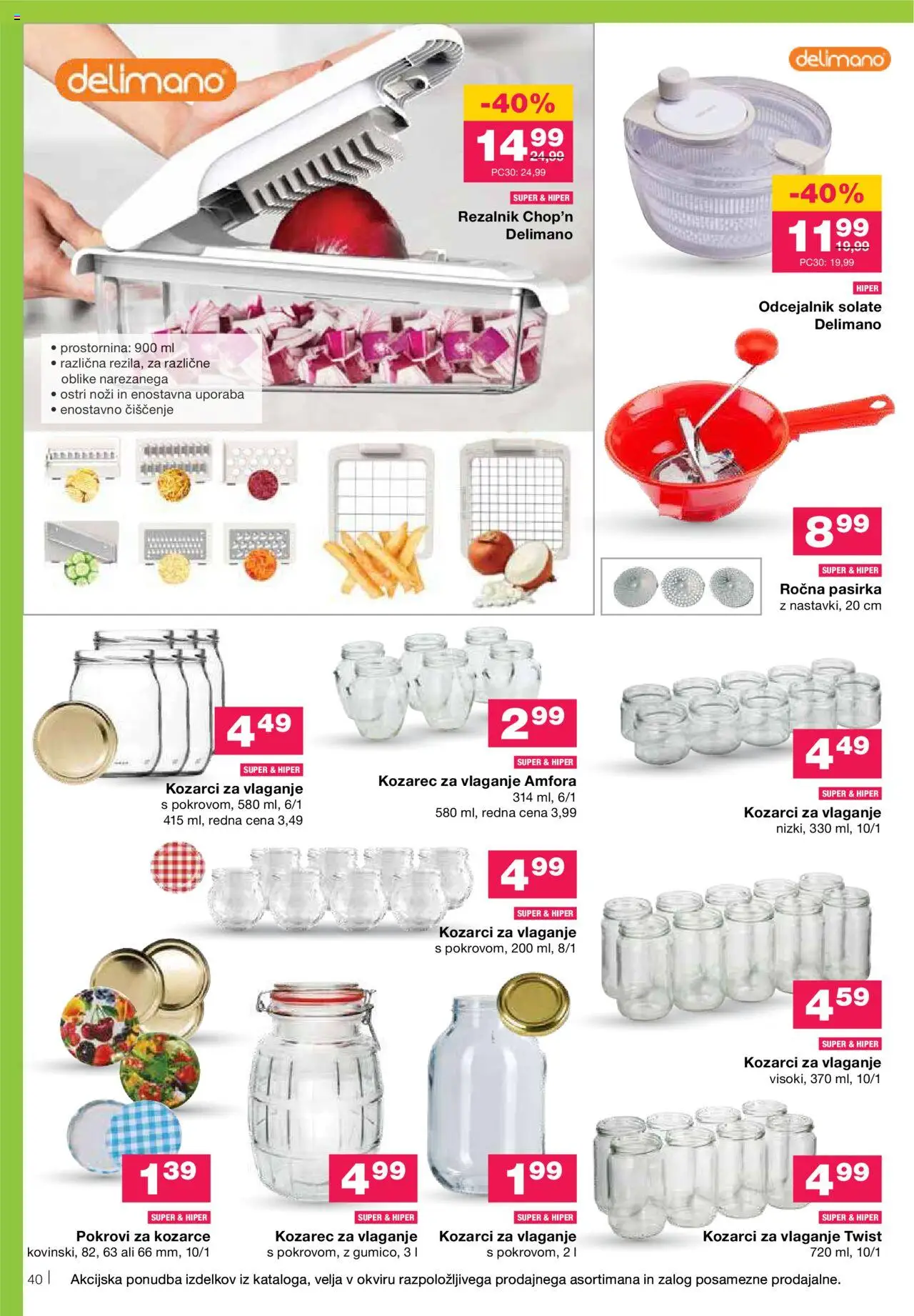 Mercator katalog │ velja od 07.08.2025 | Stran: 44 | Izdelki: Rezalnik, Kozarec