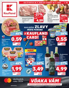 Kaufland SK Veľký Meder - amely érvényes a következő dátumtól: 18.09.2025