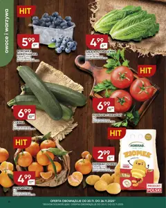 Pogląd oferty "Chata Polska Gazetka" - ważna od 20.11.2025 | Strona: 6 | Produkty: Borówka amerykańska, Cukinia, Warzywa, Owoce