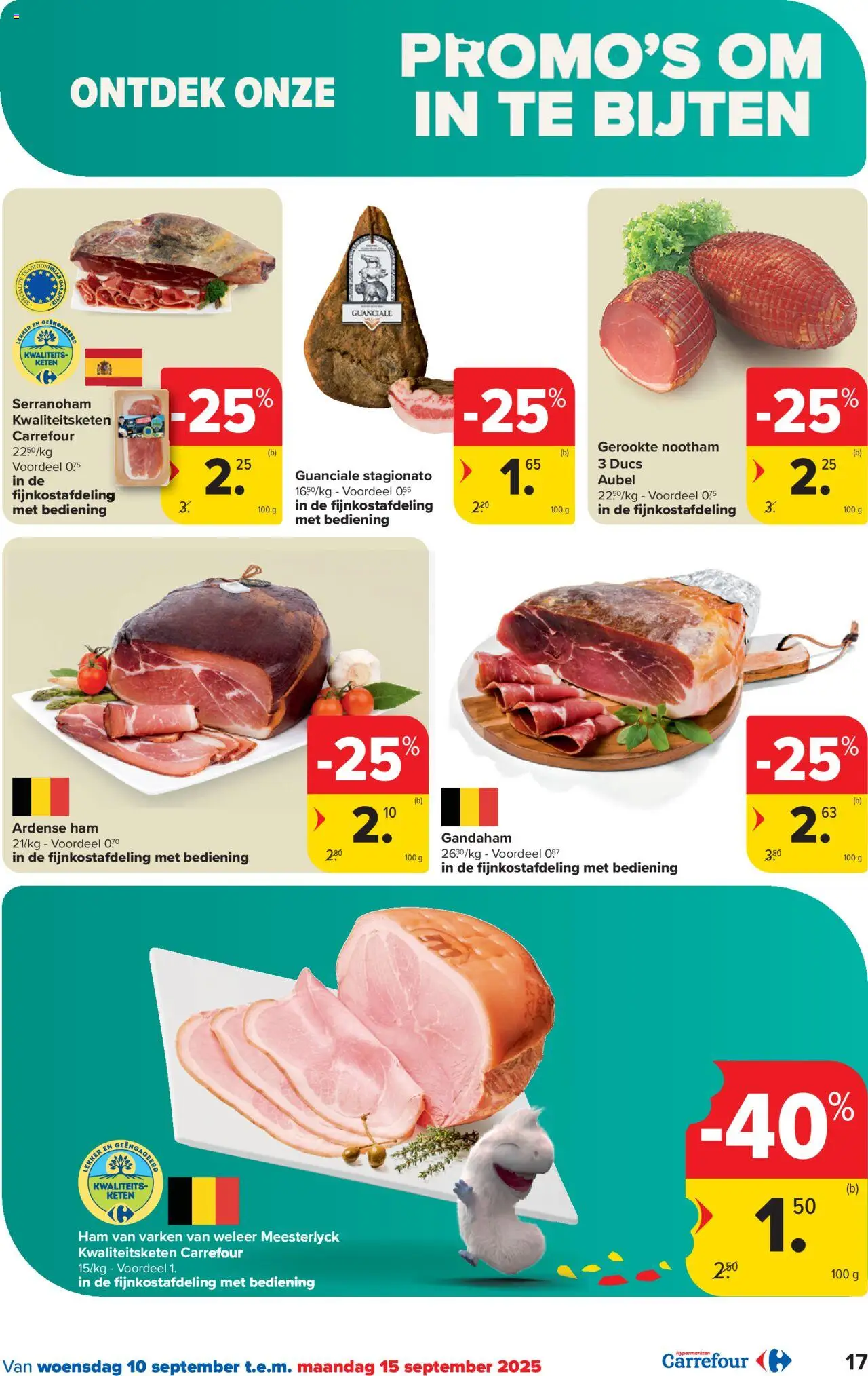  | Pagina: 17 | Producten: Ham