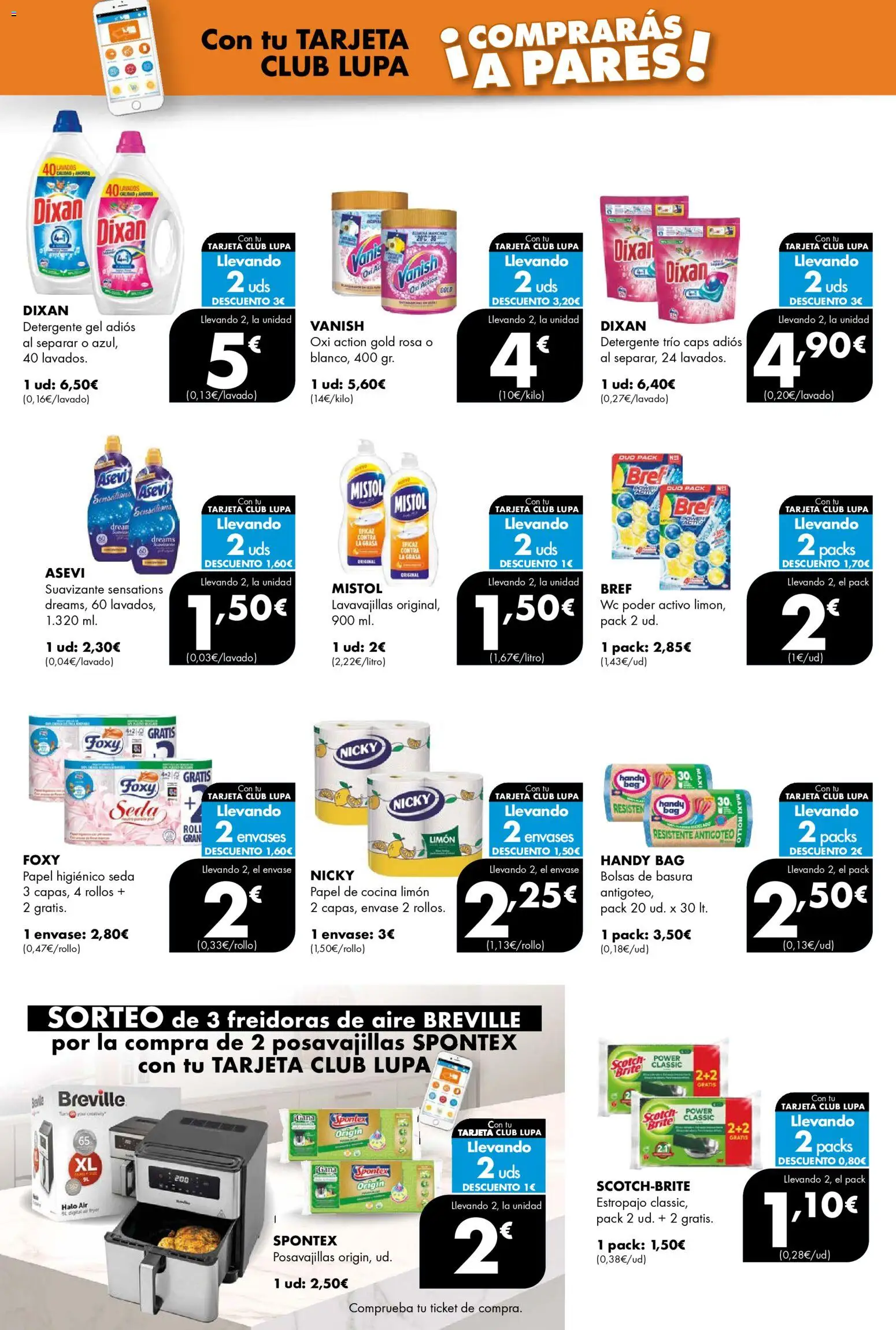 Lupa Supermercados folleto │ válido desde el 08.01.2026 | Página: 6 | Productos: Detergente, Papel higienico, Cocina, Lavavajillas