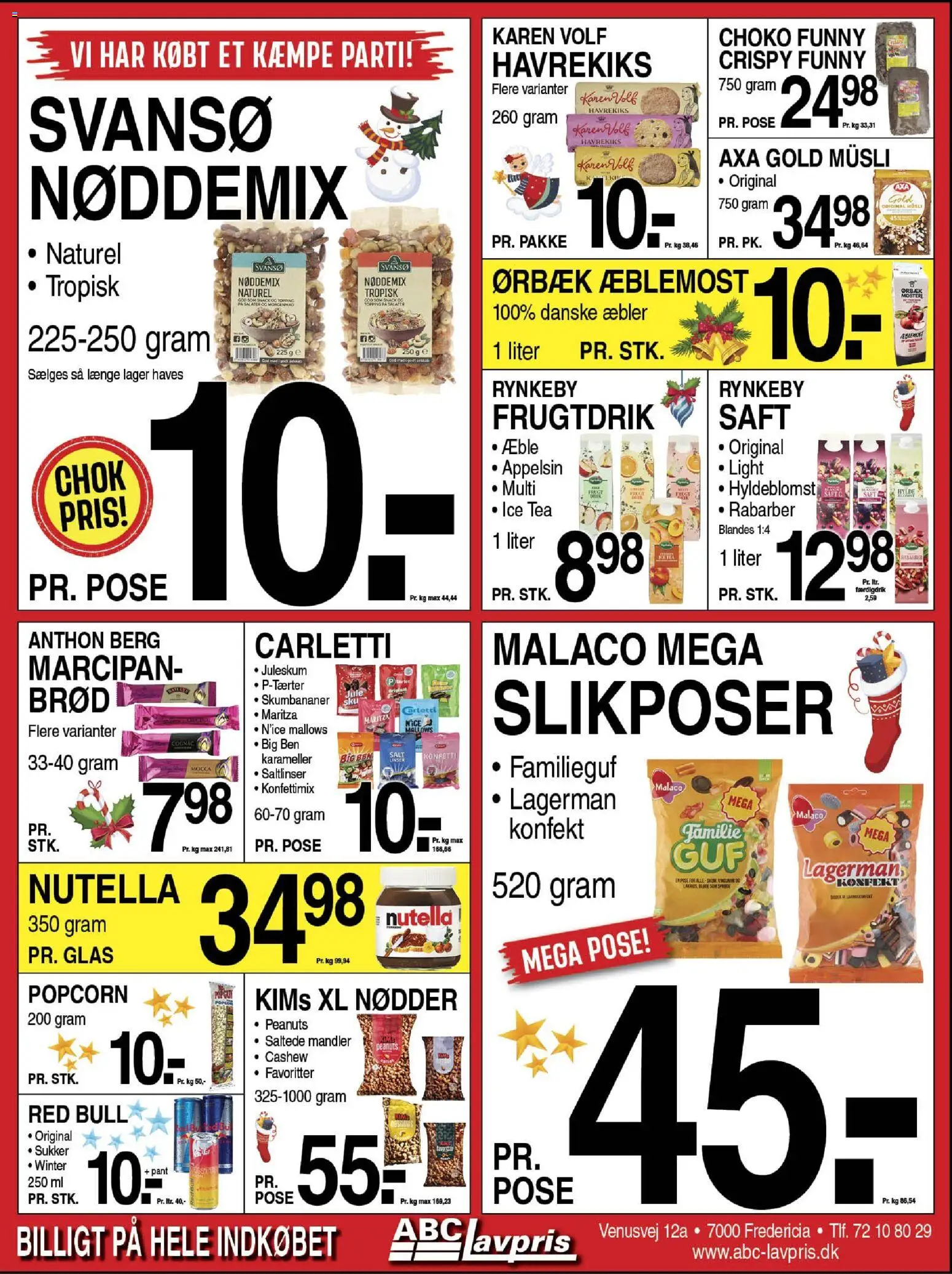 Abc Lavpris tilbudsavis – gyldig fra 03.12.2025 | Side: 7 | Produkter: Mandler, Müsli, Havrekiks, Søm