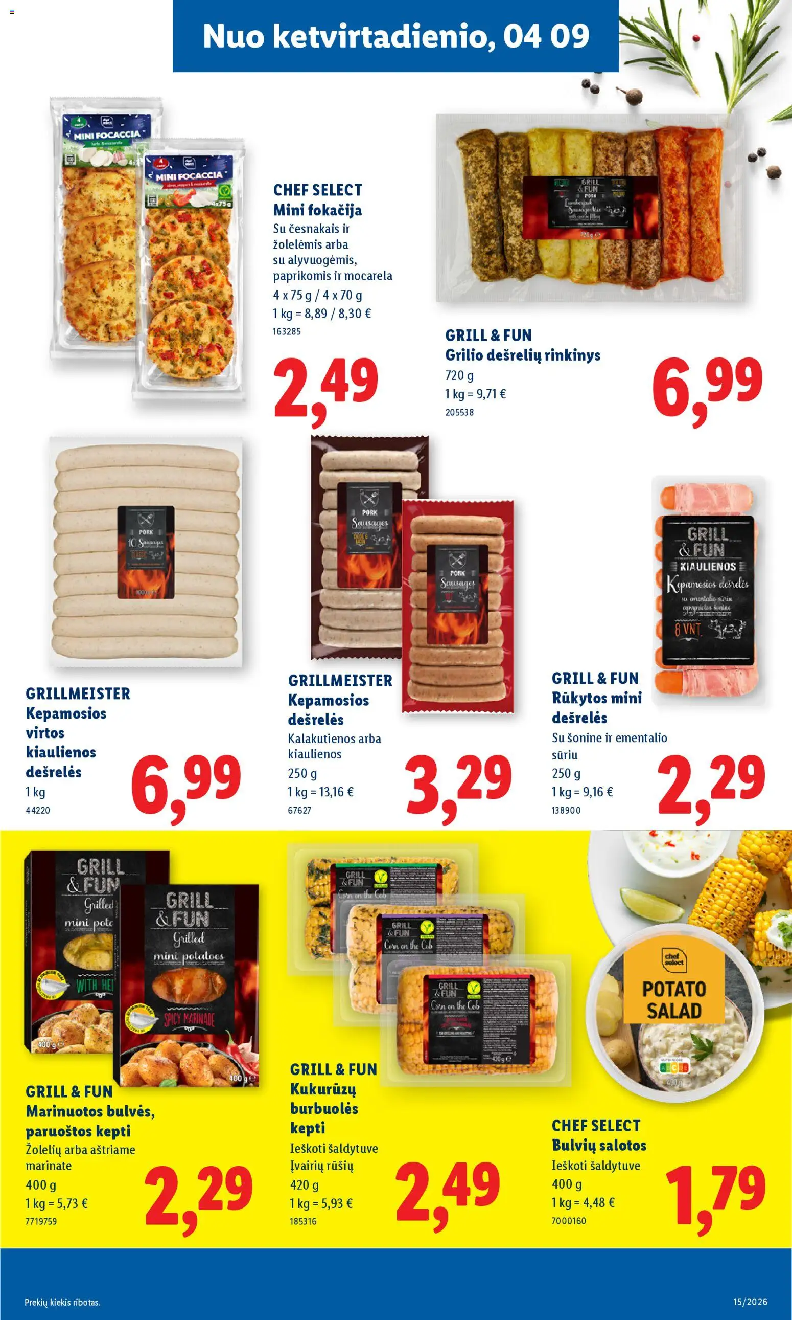 LIDL akcijos nuo 06.04.2026 | Puslapis: 25 | Prekių: Salotos, Kiaulienos, Dešrelės