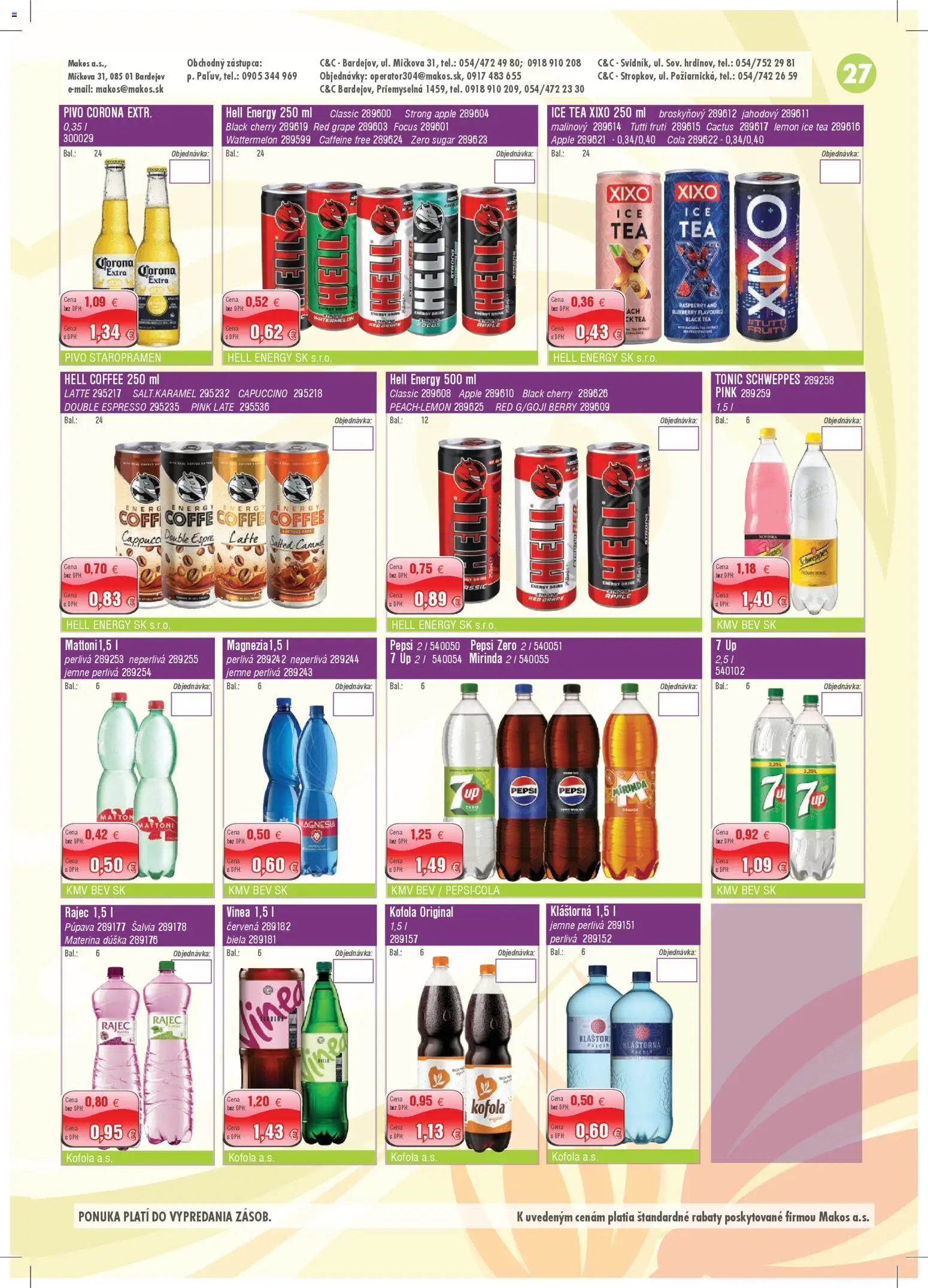Nové Makos akcie – leták je platný od 01.12.2025 | Strana: 27 | Produkty: Apple, Kofola, Pepsi, Vinea
