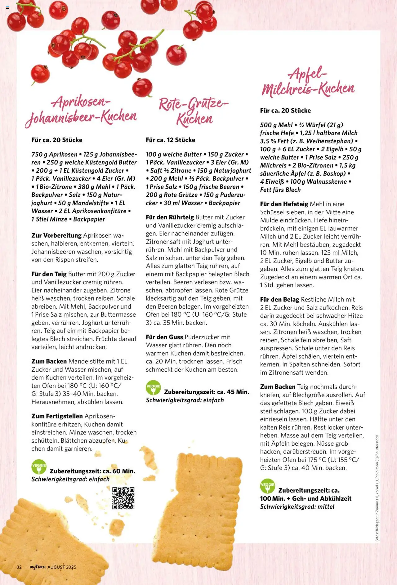 Famila Nordwest - myTime August 2025 - gültig ab dem 01.08.2025 | Seite: 32 | Produkte: Milch, Zucker, Zitrone, Nüsse