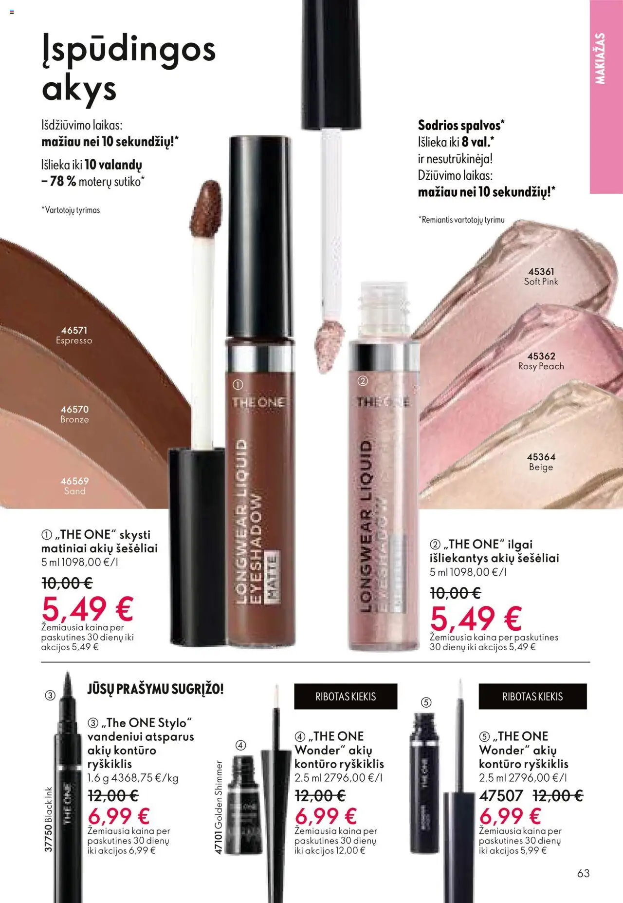 Oriflame - Katalogas 12 2025│galioja nuo 24.08.2025 | Puslapis: 63 | Prekių: Makiažas