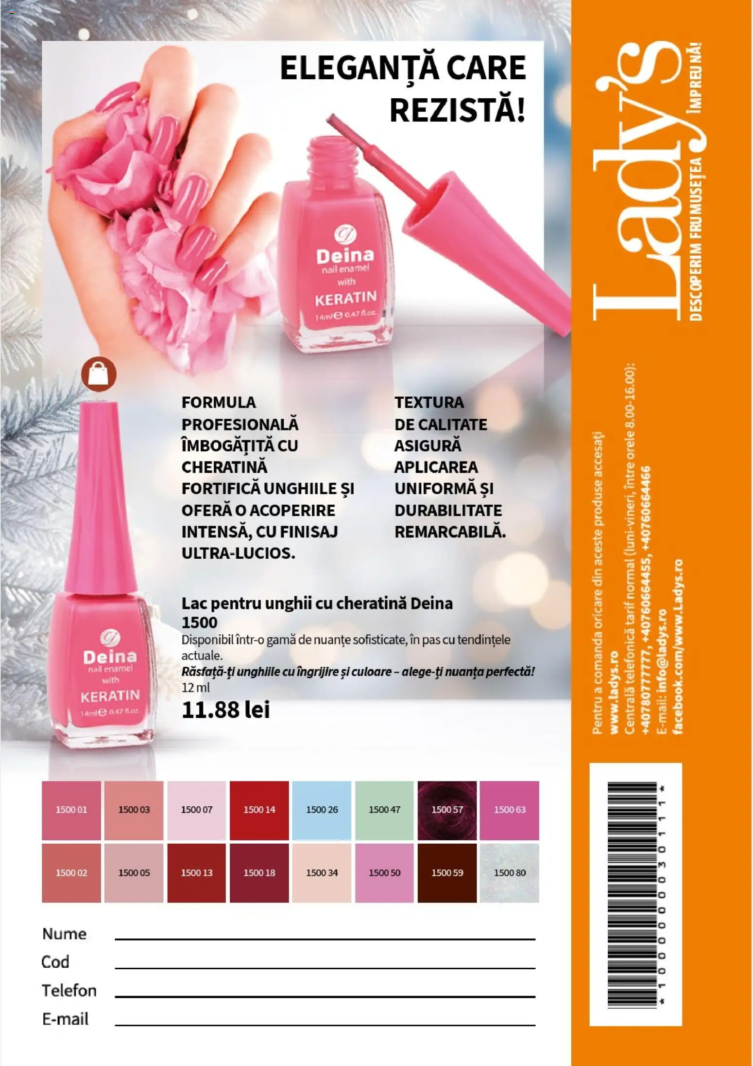 Noul catalog Lady’s – valabil de la 10.11.2025 | Pagină: 134 | Produse: Telefon