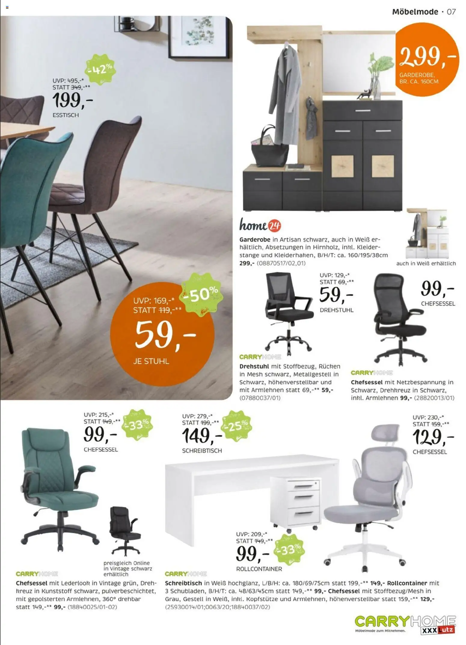 XXXLutz Carry Home gültig ab 22.12.2025 | Seite: 7 | Produkte: Stuhl