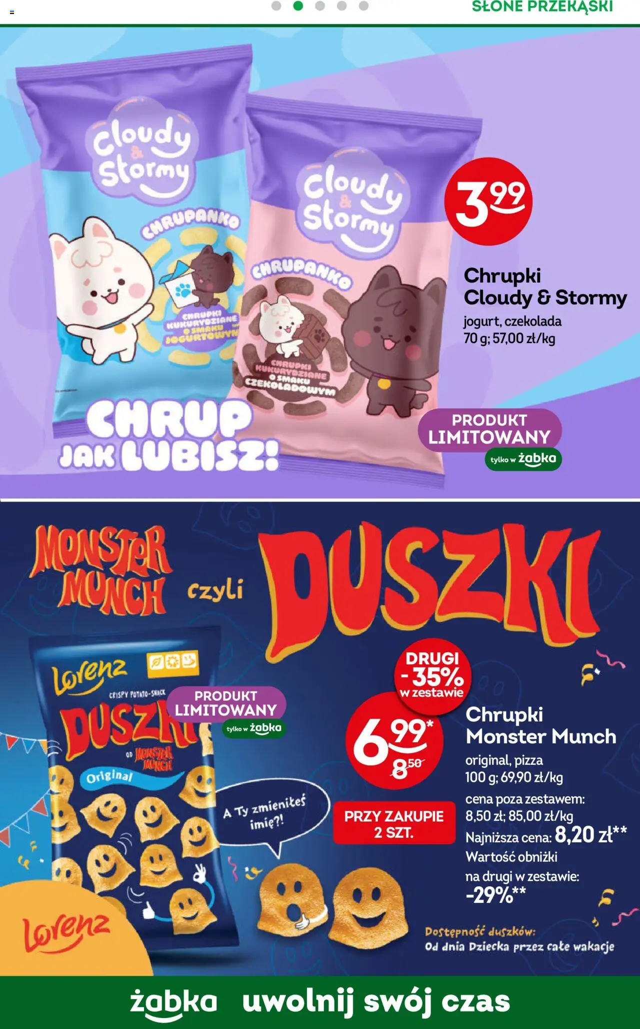 Żabka Gazetka od 18.06.2025 | Strona: 50 | Produkty: Chrupki, Czekolada, Pizza