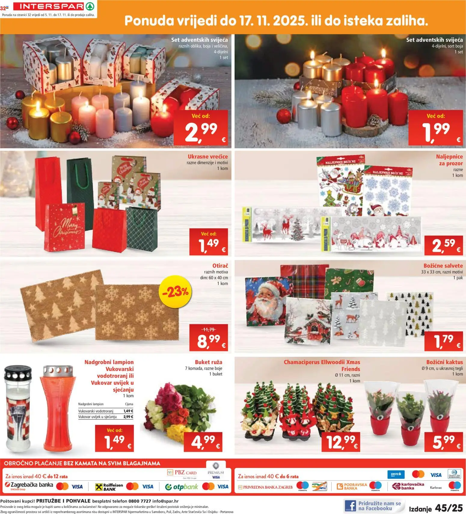 Interspar katalog | vrijedi od 05.11.2025 | Stranica: 35 | Proizvodi: Otirač, Salvete, Lampion, Telefon