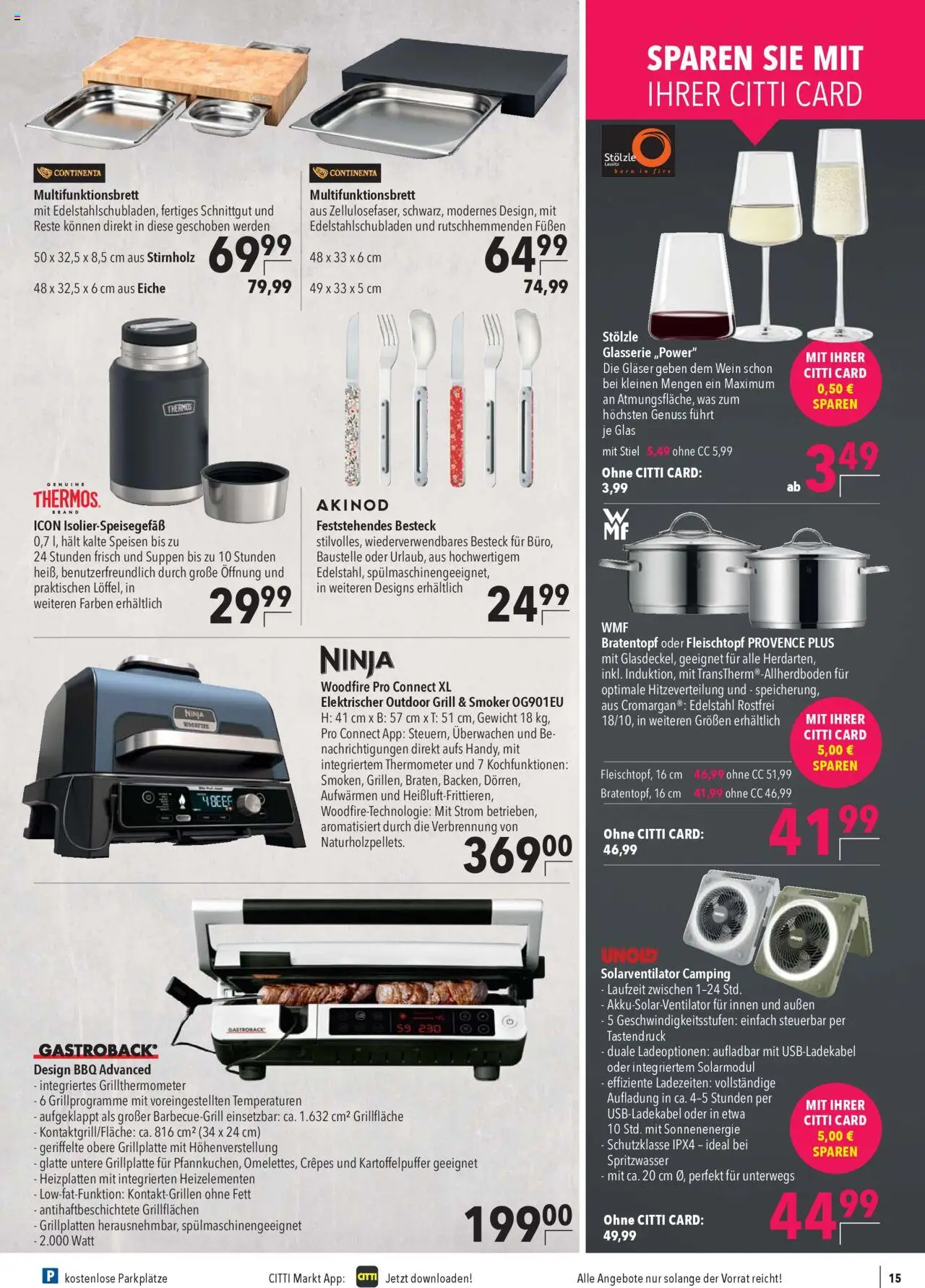 CITTI Markt Prospekt 	 - gültig ab dem 06.08.2025 | Seite: 17 | Produkte: Gewicht, Grill, Thermometer, Wein