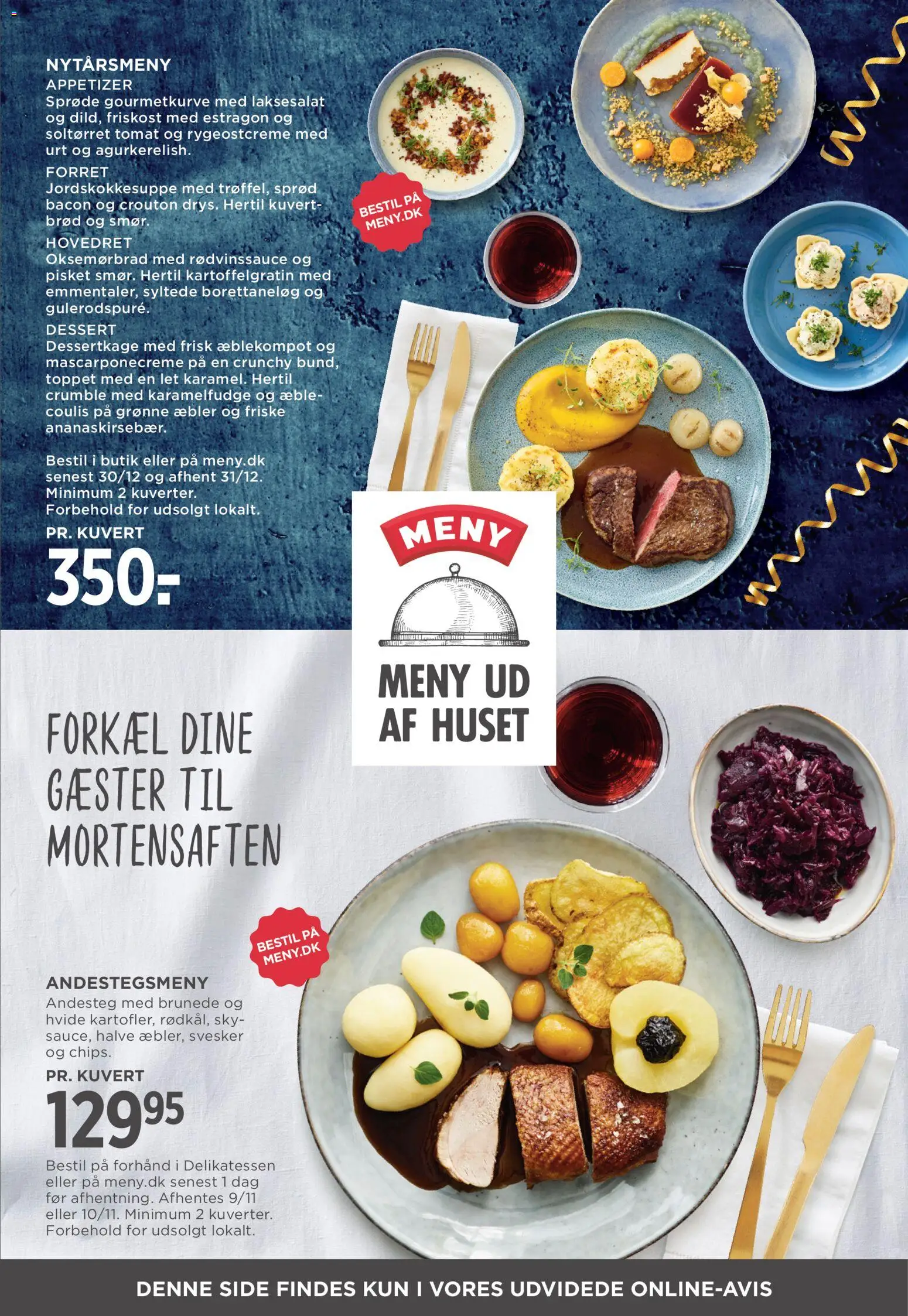 Meny tilbudsavis – gyldig fra 07.11.2025 | Side: 2 | Produkter: Brød, Æbler, Rødvinssauce, Bacon