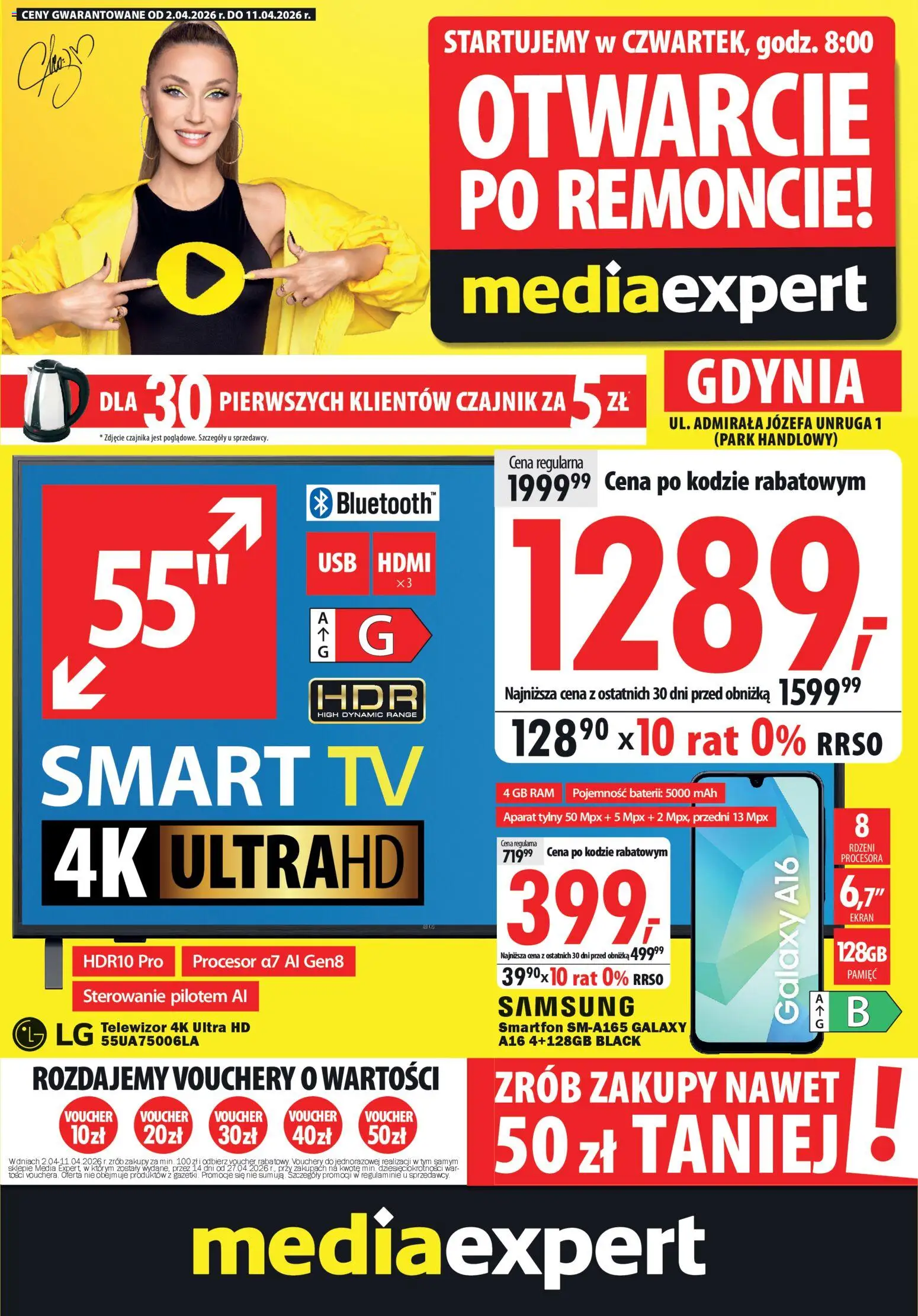 Mediaexpert promocje - Otwarcie po remoncie Gdynia od 02.04.2026 | Strona: 1