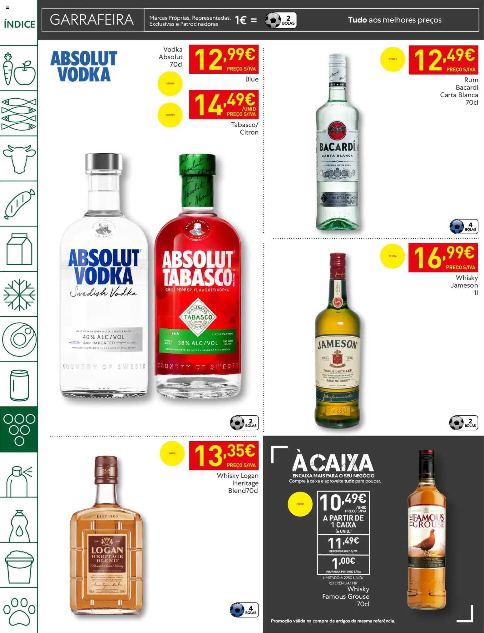 Recheio - Bons Negócios Madeira │ válido de 14.04.2026 | Página: 38 | Produtos: Whisky, Caixa, Vodka
