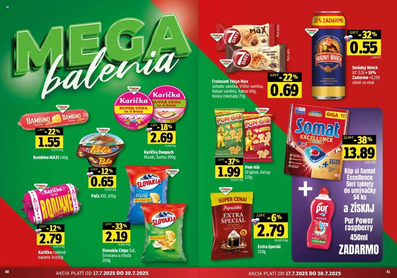 Fresh Východné Slovensko │ platný od 17.07.2025 | Strana: 21 | Produkty: Pivo, Smädný Mních, Cibuľa, Kakao