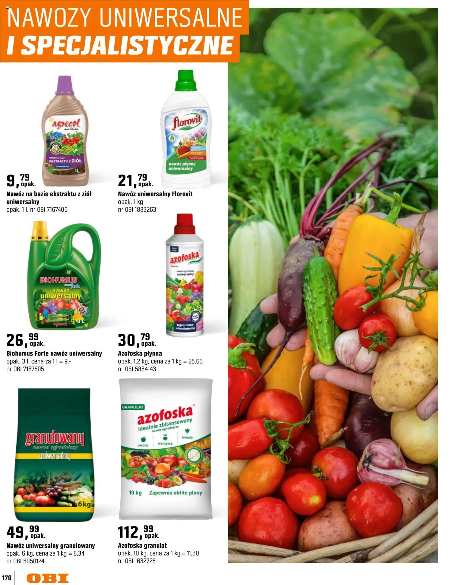 OBI gazetka - Ogród od 11.03.2026 | Strona: 170 | Produkty: Kwiaty, Warzywa, Owoce
