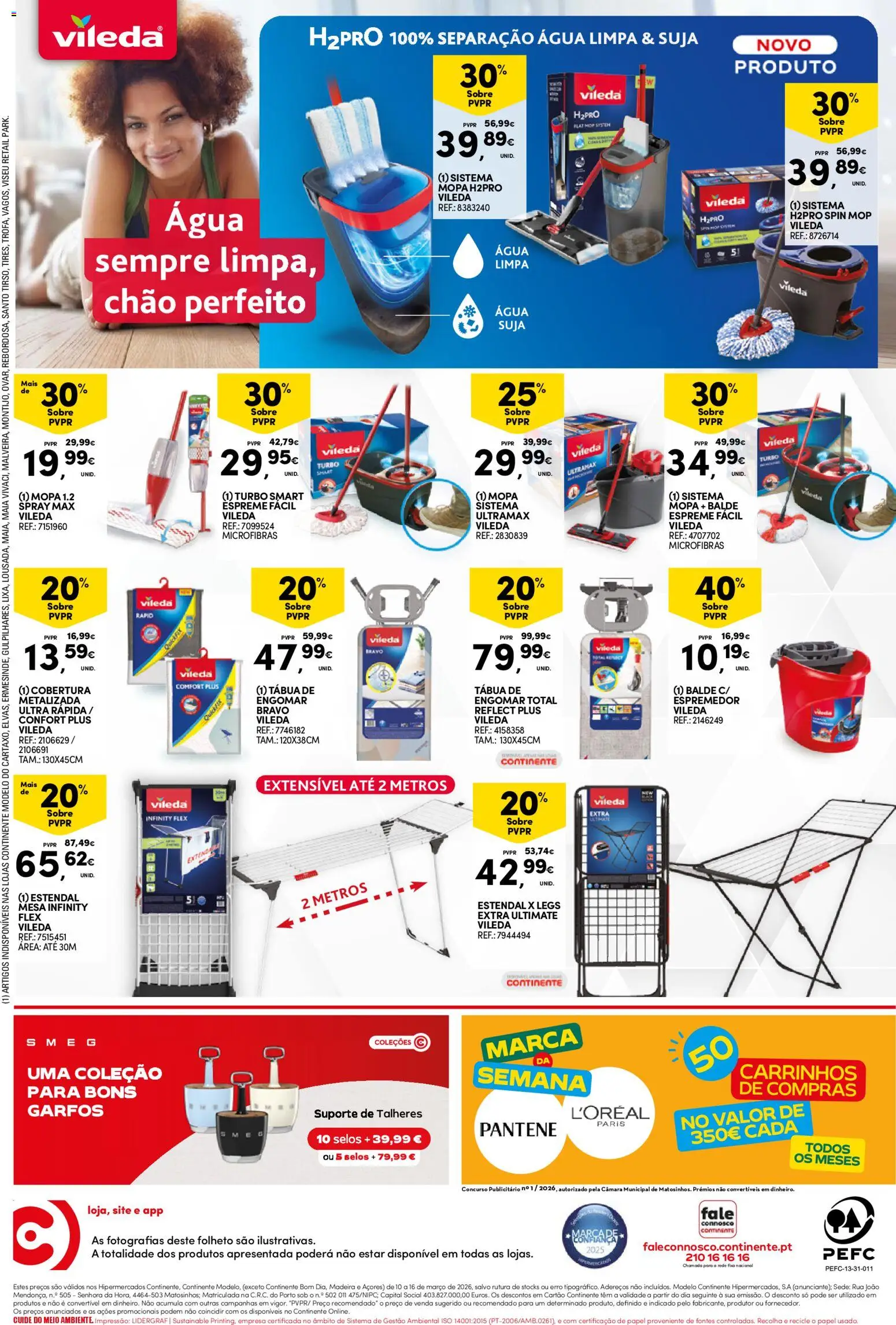 Continente folheto │ válido de 10.03.2026 | Página: 60 | Produtos: Agua, Tábua, Balde, Espremedor