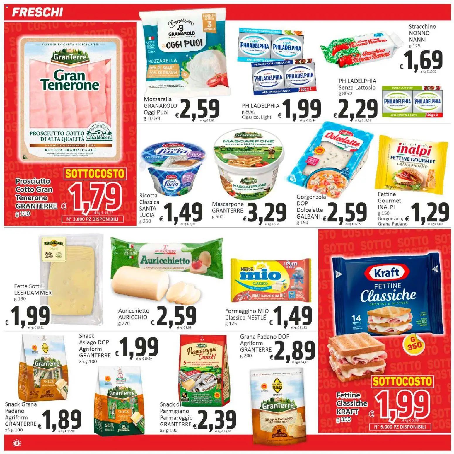 Volantino Paghi Poco del 31.10.2025 | Pagina: 6 | Prodotti: Pomodori, Grana Padano, Parmigiano, Vassoio