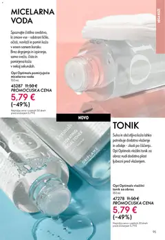 Oriflame katalog akcije – veljaven od 11.03.2026 | Stran: 95 | Izdelki: Toner, Micelarna voda, Tonik, Voda