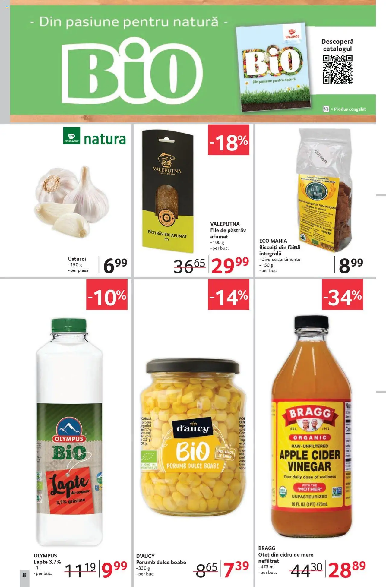 Noul catalog Selgros – valabil de la 19.09.2025 | Pagină: 8 | Produse: Şerit ödül, Lapte, Biscuiți, Usturoi
