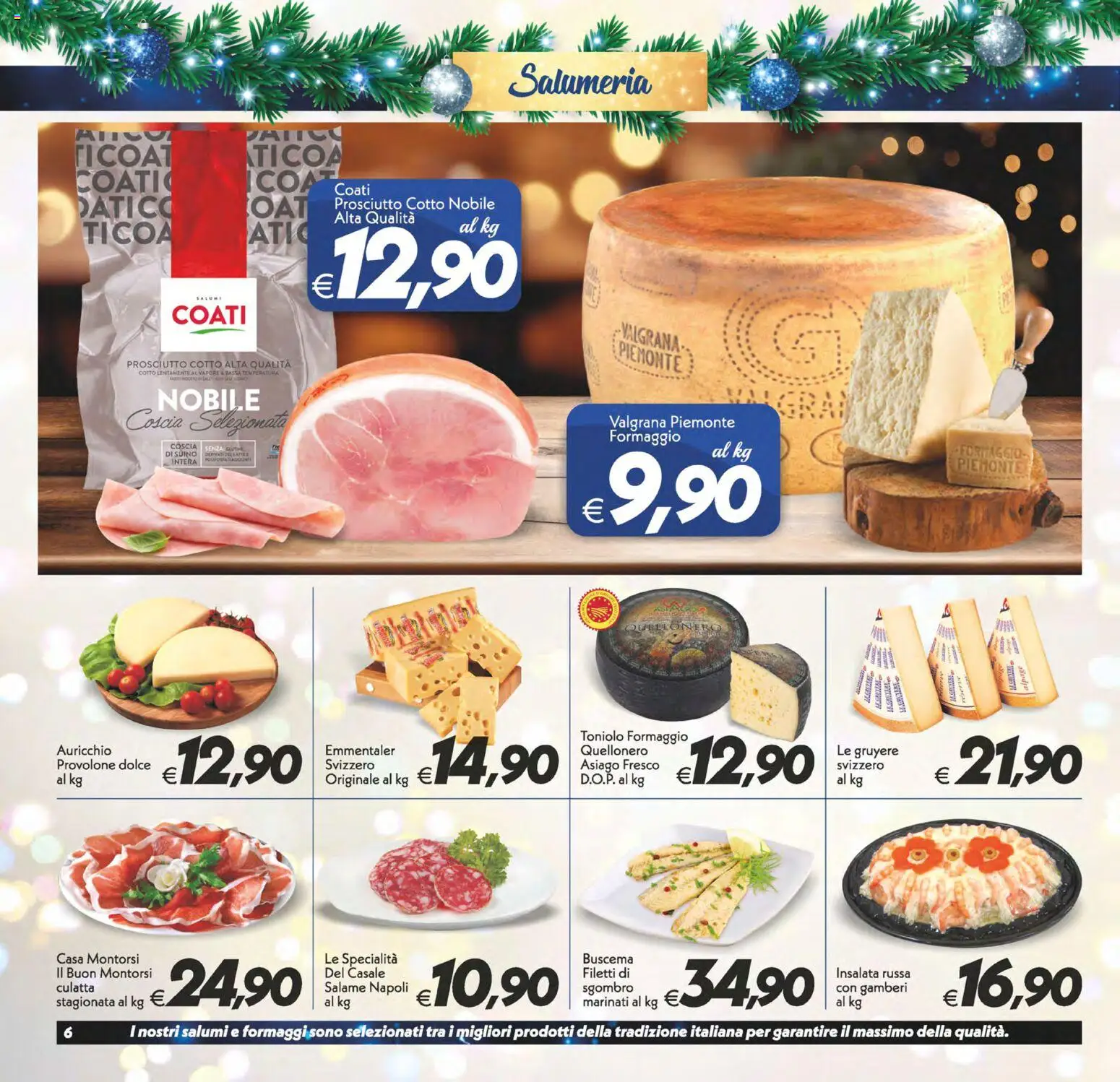 Volantino SuperConveniente del 27.12.2025 | Pagina: 6 | Prodotti: Provolone, Gamberi, Insalata, Suino