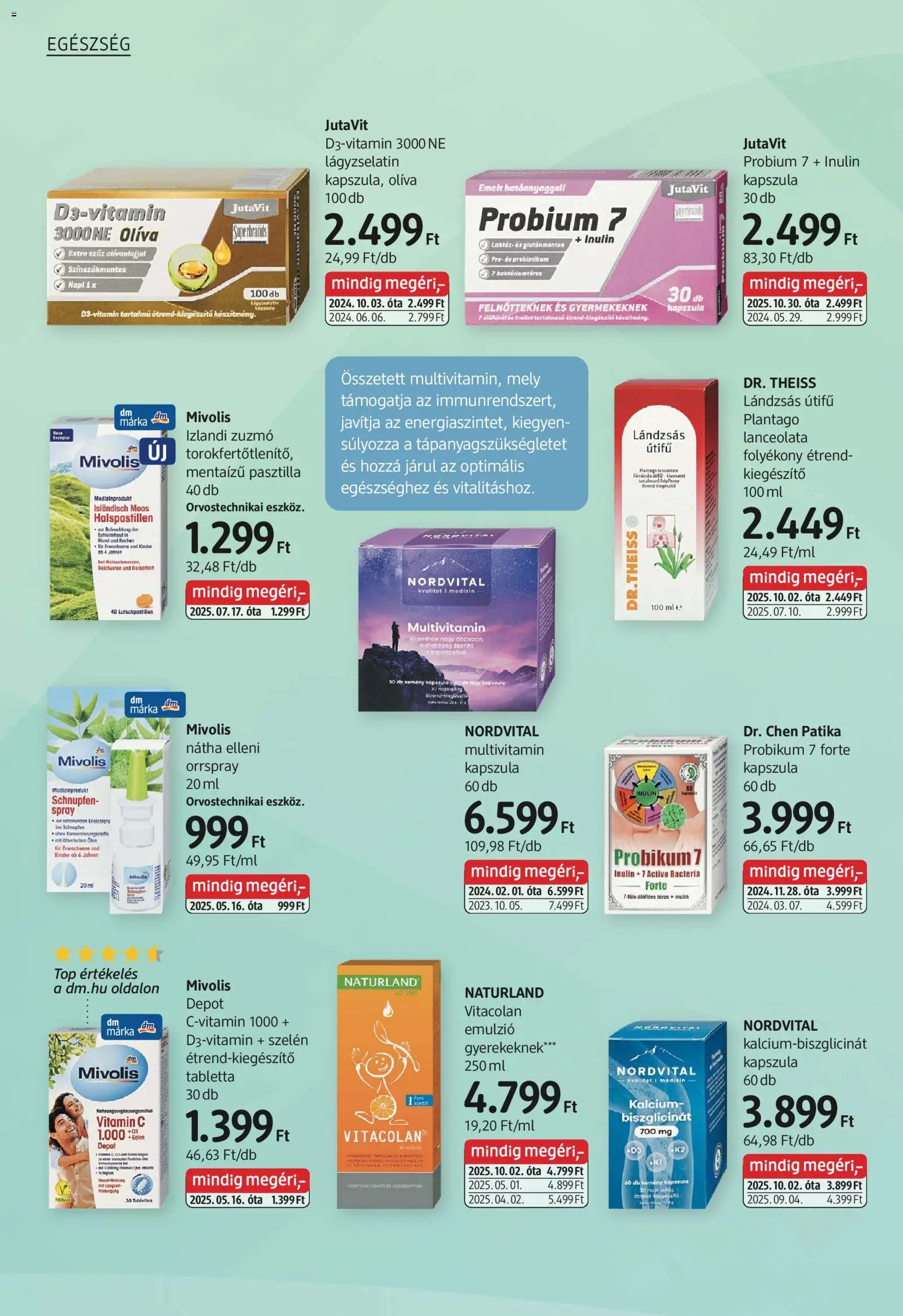 DM Drogerie Markt akciós ujság - amely érvényes a következő dátumtól: 30.10.2025 | Oldal: 20 | Termékek: Vitamin c, Multivitamin, Gluténmentes