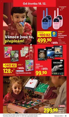 Náhled letáku Lidl leták - Veselé Vánoce od 20.10.2025 | Strana: 31 | Produkty: Kniha, Dinosauři, Hra