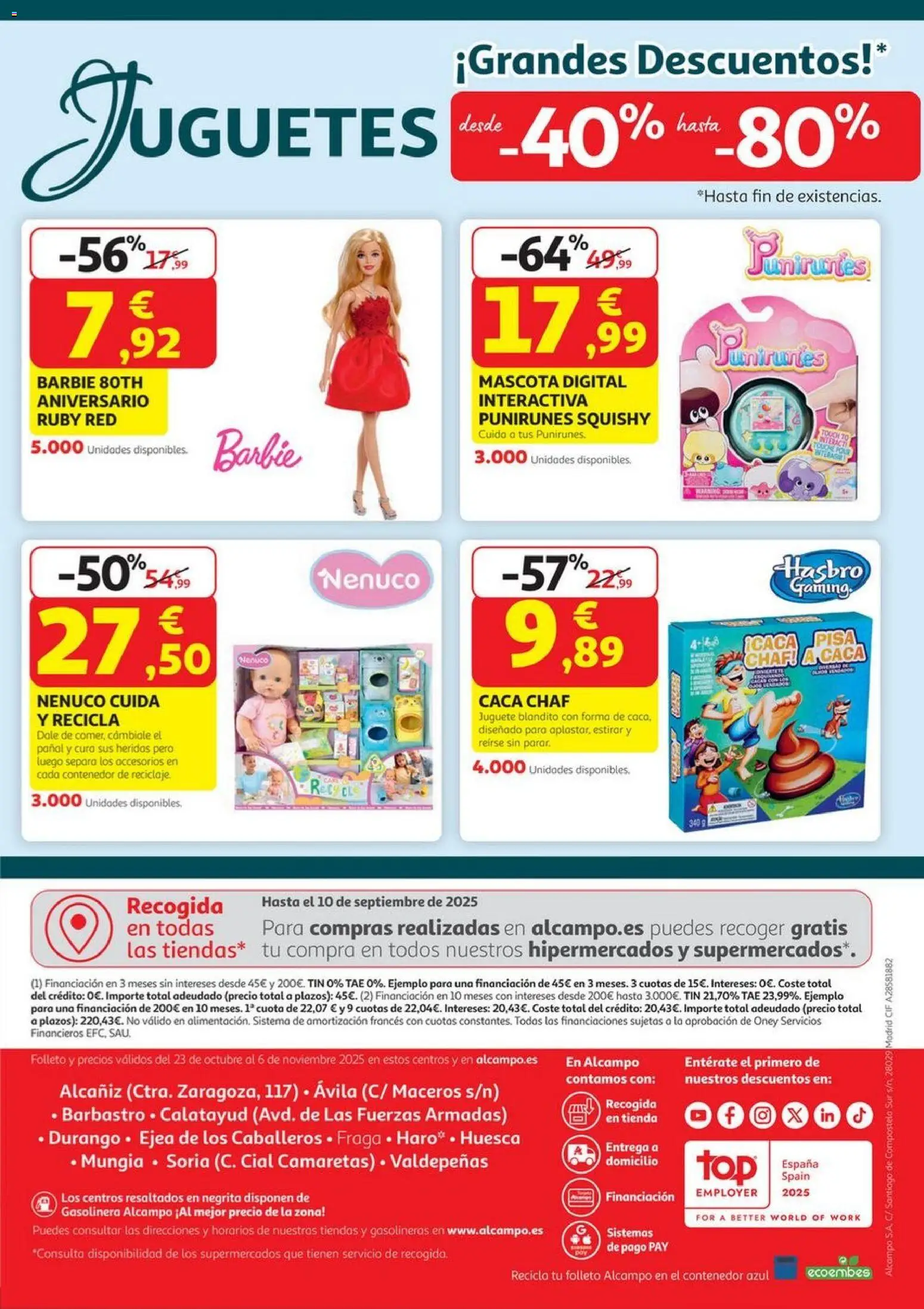 Alcampo - Juguetes │ válido desde el 23.10.2025 | Página: 4 | Productos: Juguetes