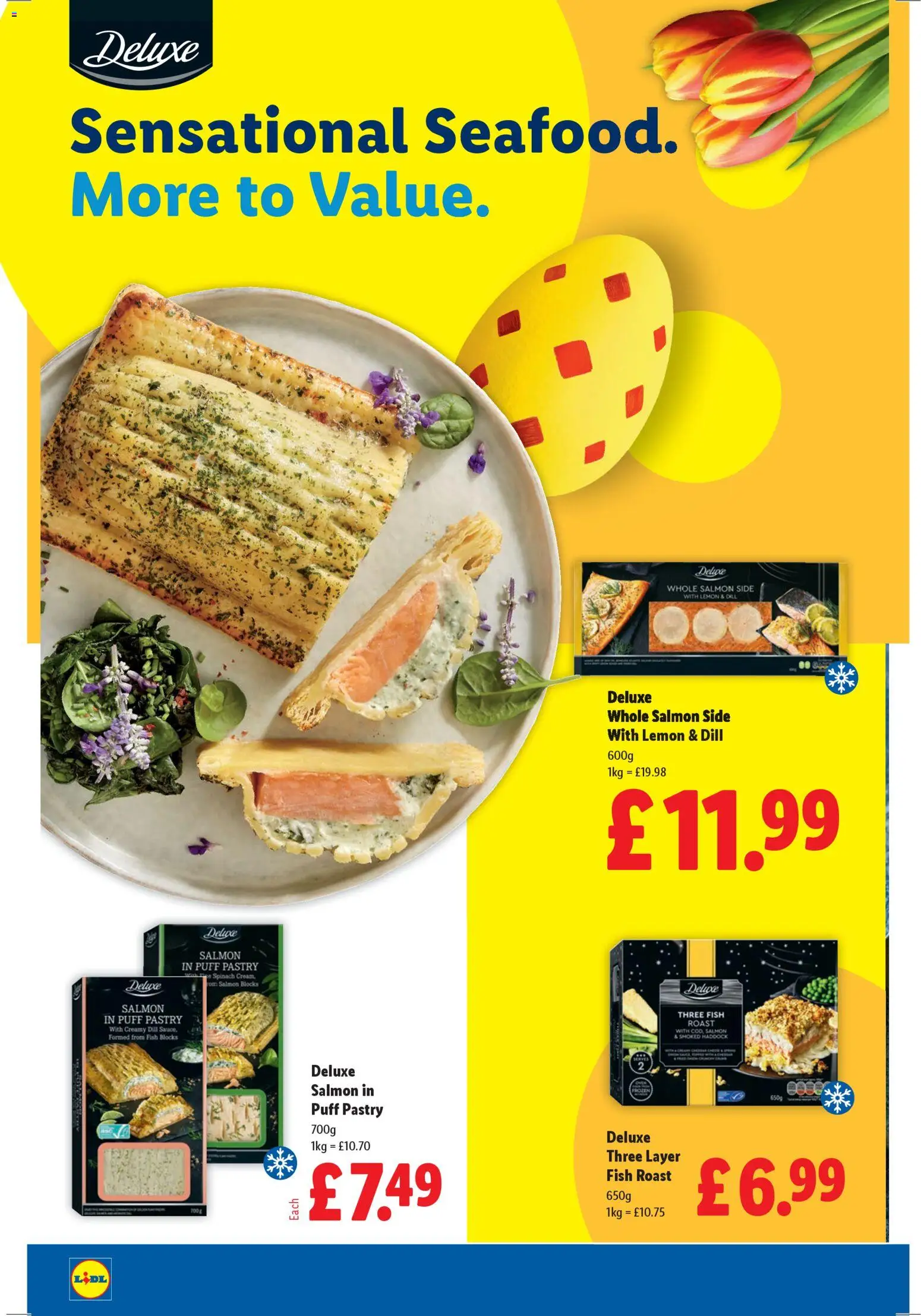 {H1} | Page: 12 | Products: Salmon, Fish, Spinach, Lemon