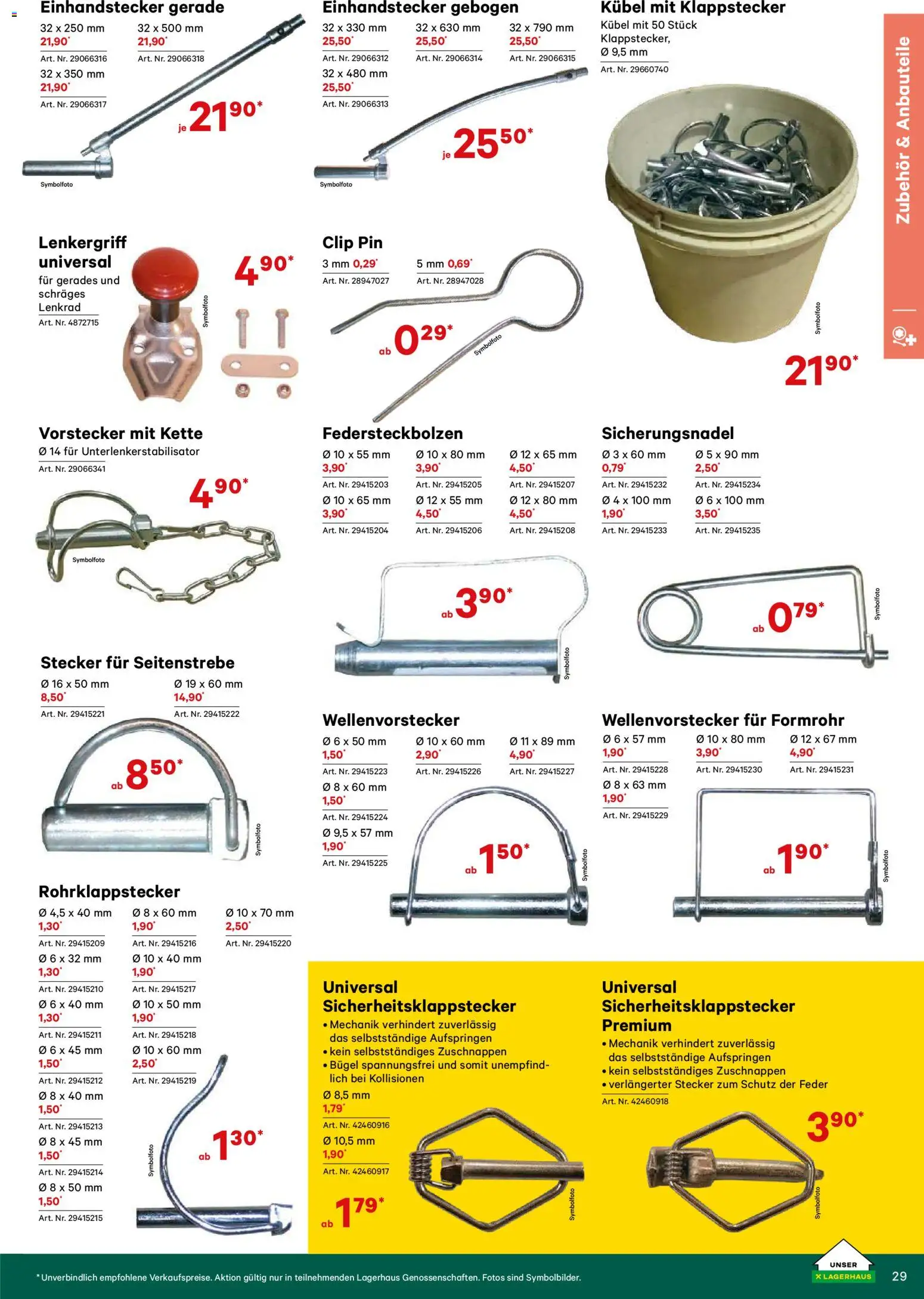 Lagerhaus Verschleißteile & Zubehör gültig ab 01.01.2026 | Seite: 29