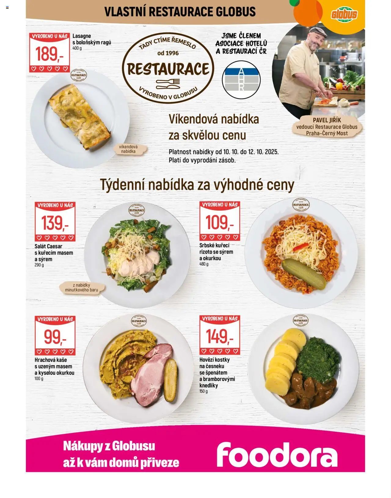 Globus leták - Praha Černý Most od 08.10.2025 | Strana: 8 | Produkty: Salát, Kaše, Kostky, Lasagne
