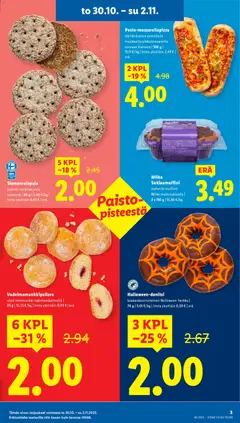Lidl-mainoslehti voimassa 30.10.2025 alkaen | Sivu: 5 | Tuotteet: Pizza