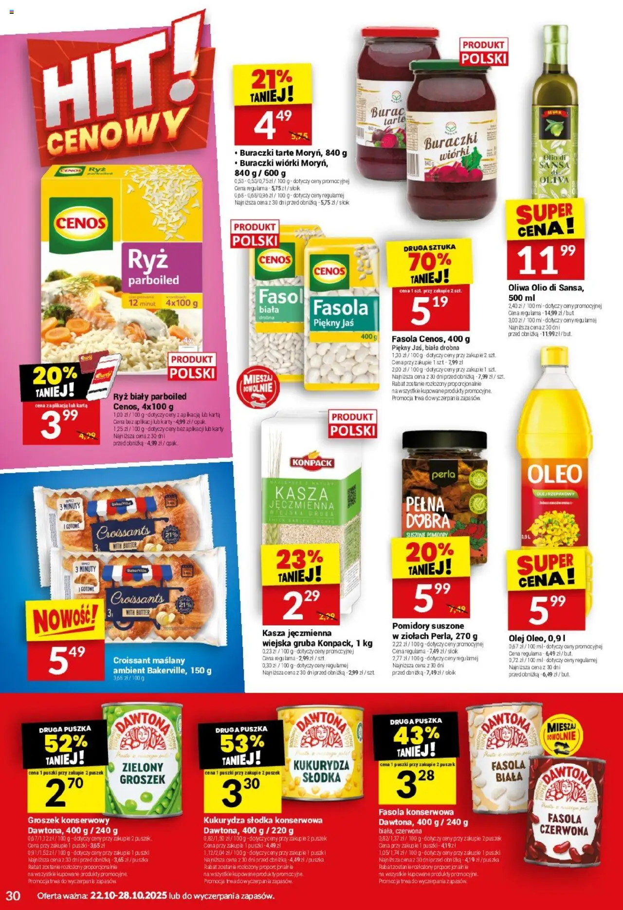 Twój Market Gazetka od 22.10.2025 | Strona: 30 | Produkty: Karta, Kasza, Kukurydza słodka, Ryż