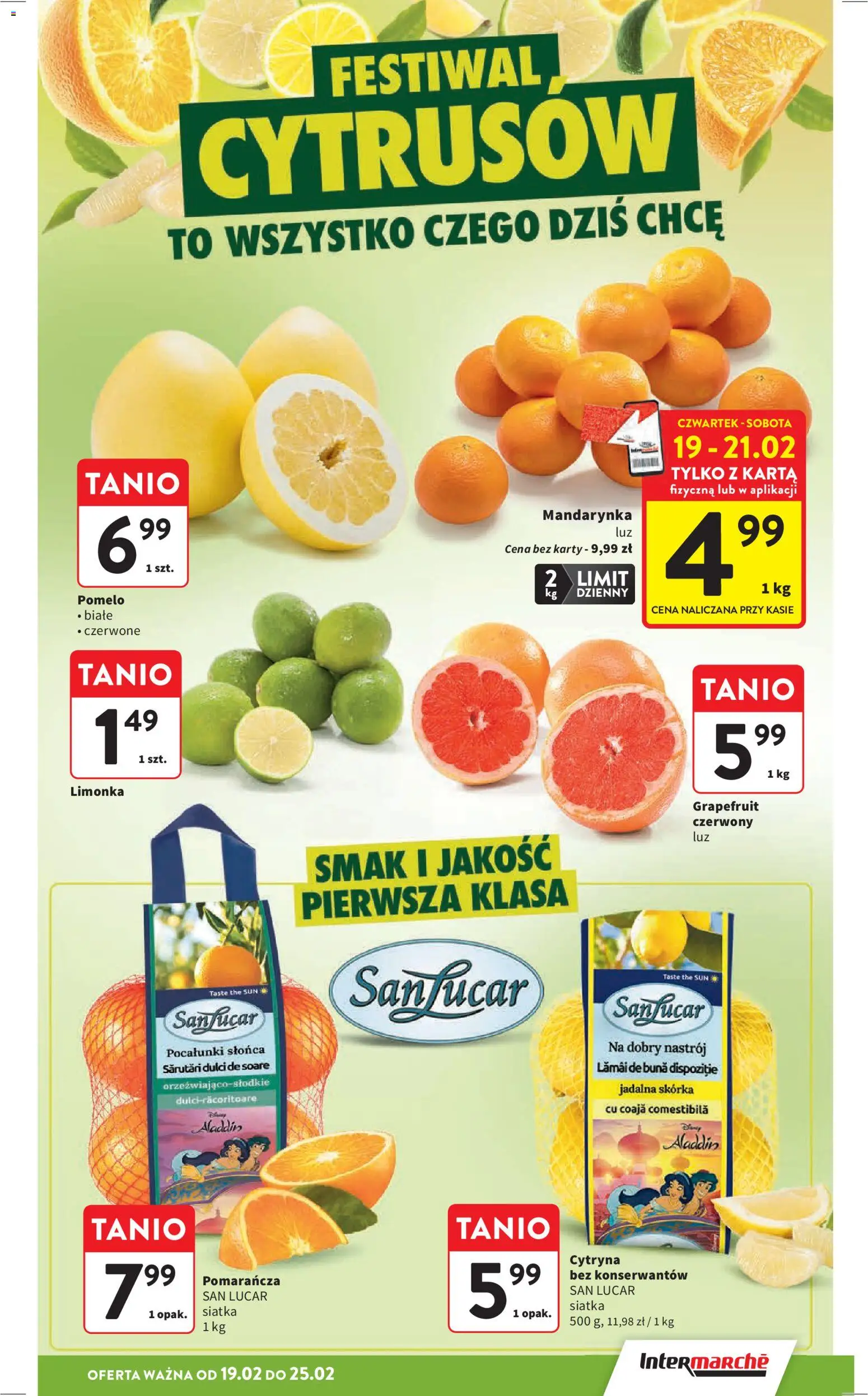 Intermarche Gazetka od 19.02.2026 | Strona: 9 | Produkty: Cytryna, Limonka, Pomelo, Siatka