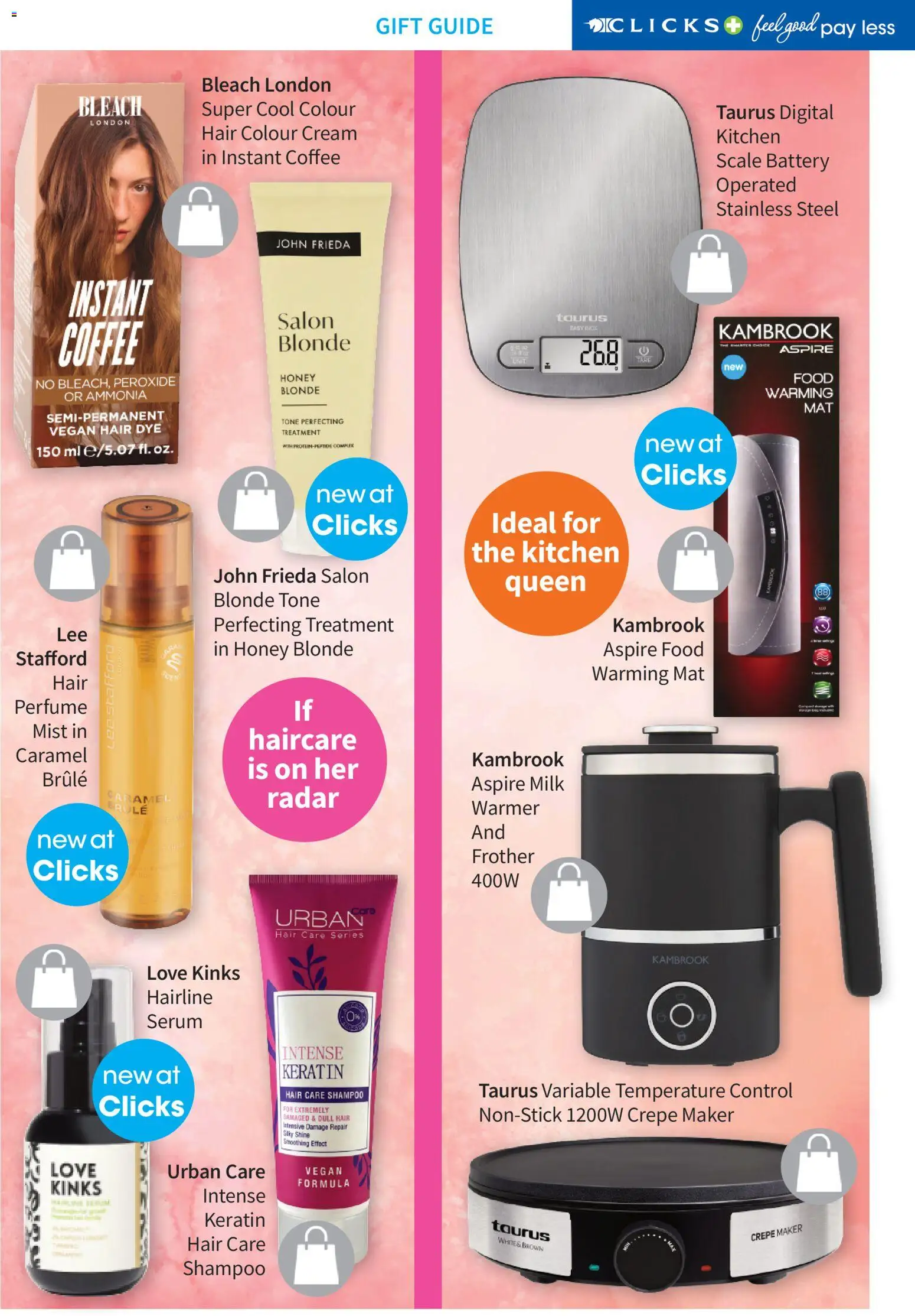 New Clicks catalogue – valid from 01.04.2026 | Page: 22 | Products: Perfume, Cream, Dye, Estuche organizador de viaje