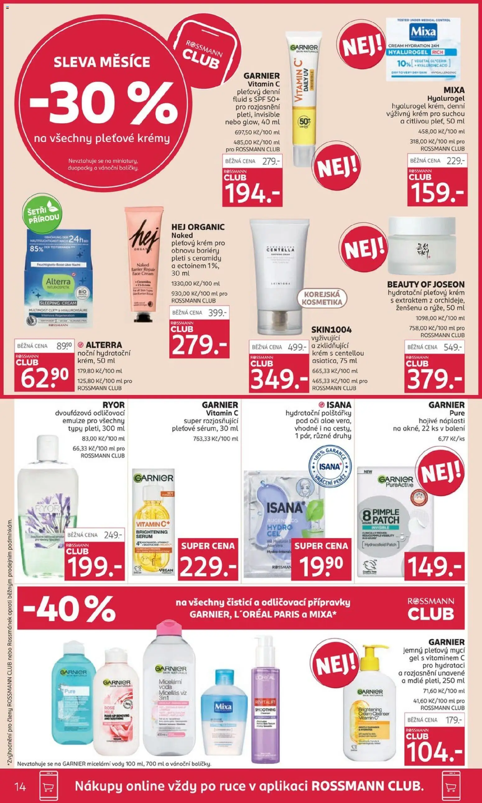 Rossmann Black Friday od 19.11.2025 | Strana: 14 | Produkty: Mixa, Vitamin c, Polštářky, Glycerin