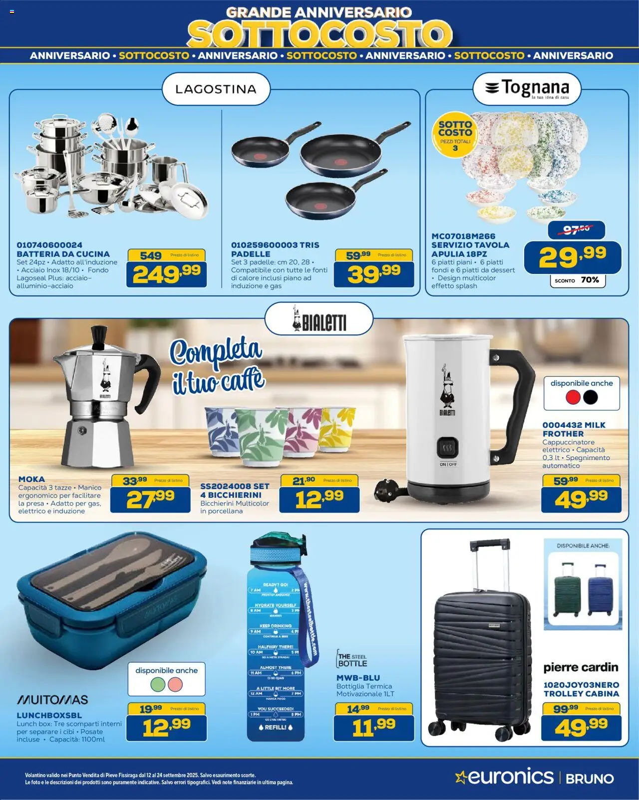 Volantino Euronics del 12.09.2025 | Pagina: 36 | Prodotti: Posate, The, Trolley, Presa