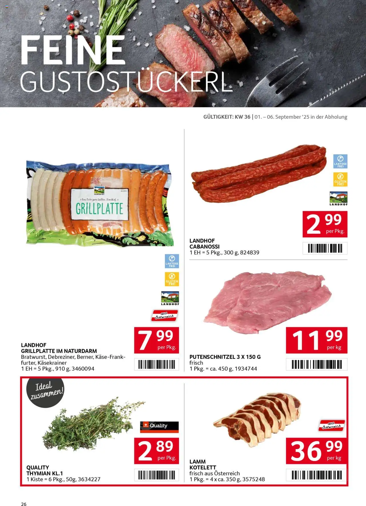 Transgourmet Flugblatt gültig ab 31.08.2025 | Seite: 26