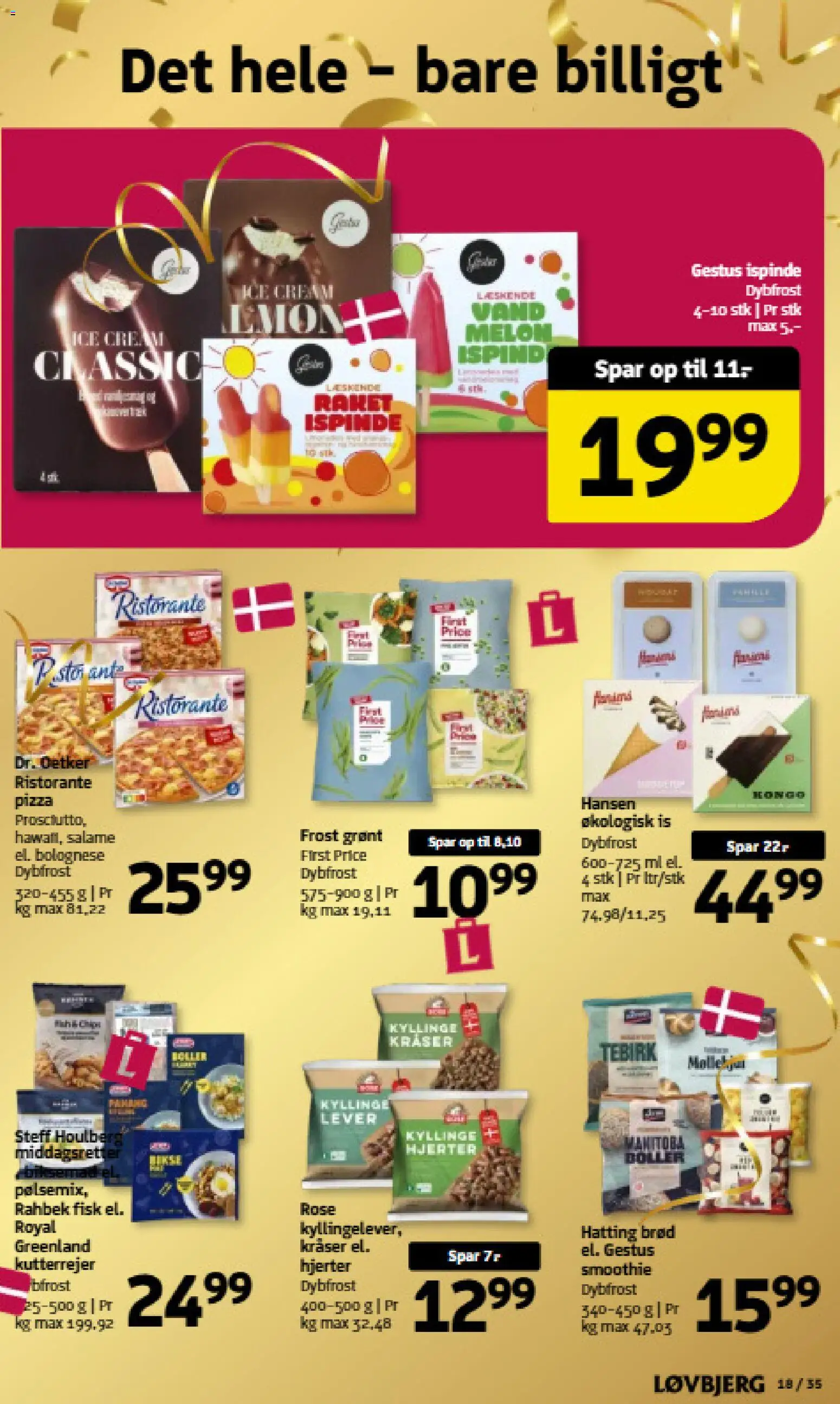 Løvbjerg tilbudsavis – gyldig fra 02.01.2026 | Side: 18 | Produkter: Brød, Pizza, Fisk, Smoothie