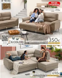 Anteprima del volantino Mondo Convenienza Pocket Gennaio catalogo valido a partire dal 04.01.2026 | Pagina: 57 | Prodotti: Divano letto, Contenitore, Letto, Divano