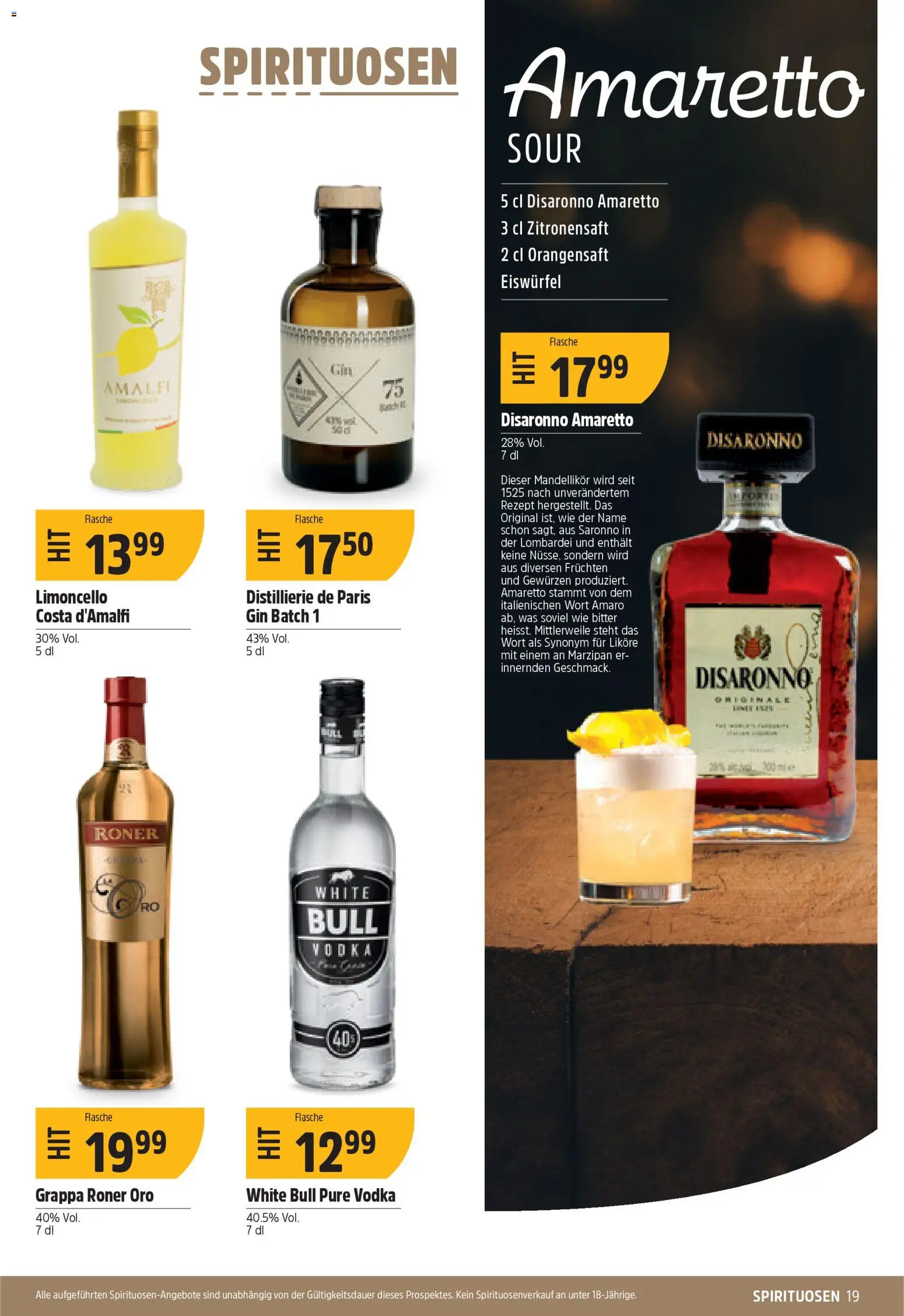 TopCC Aktionen – gültig ab 19.01.2026 | Seite: 19 | Produkte: Orangensaft, Gin