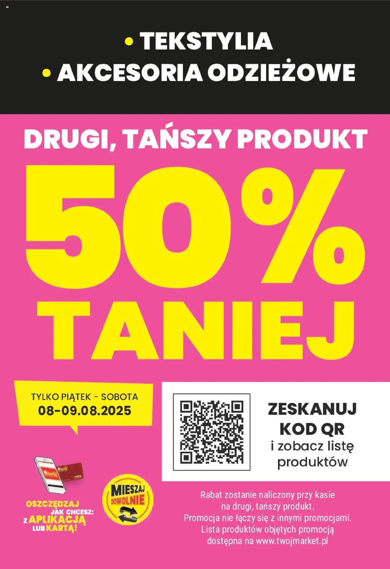 Twój Market Gazetka od 06.08.2025 | Strona: 41 | Produkty: Karta, Tekstylia