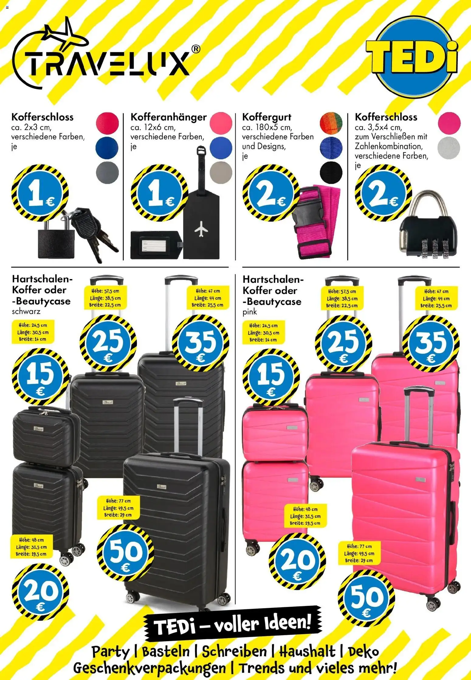 TEDi Flugblatt gültig ab 06.03.2026 | Seite: 38 | Produkte: Koffer