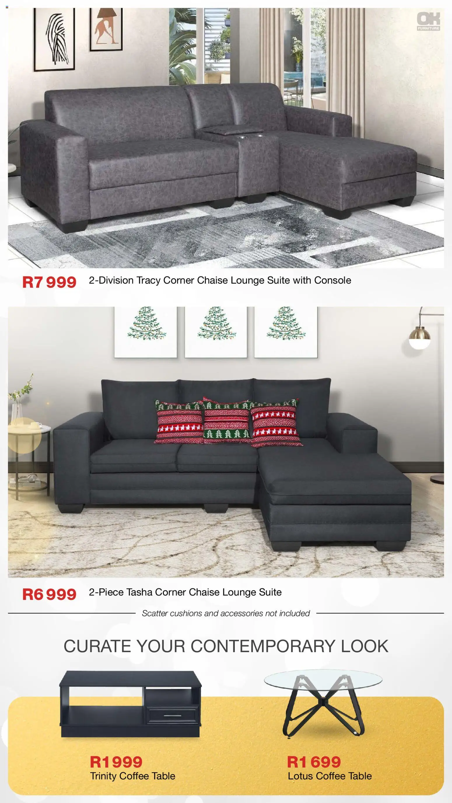 New OK Furniture catalogue – valid from 17.11.2025 | Page: 8 | Products: Table, Lounge suite, Coffee, Chaise