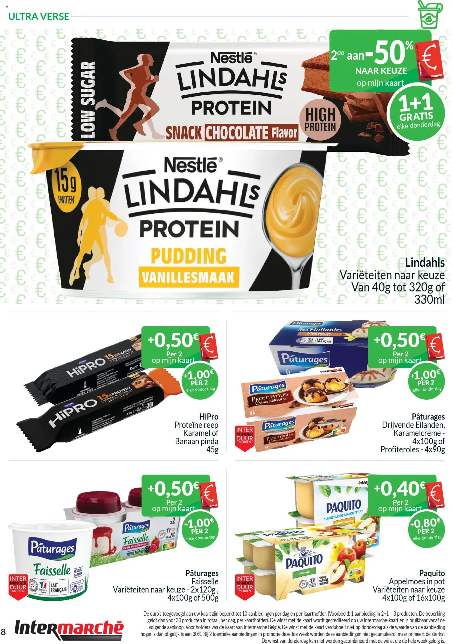 {H1} | Pagina: 8 | Producten: Pudding, Crème, Kaart, Pot