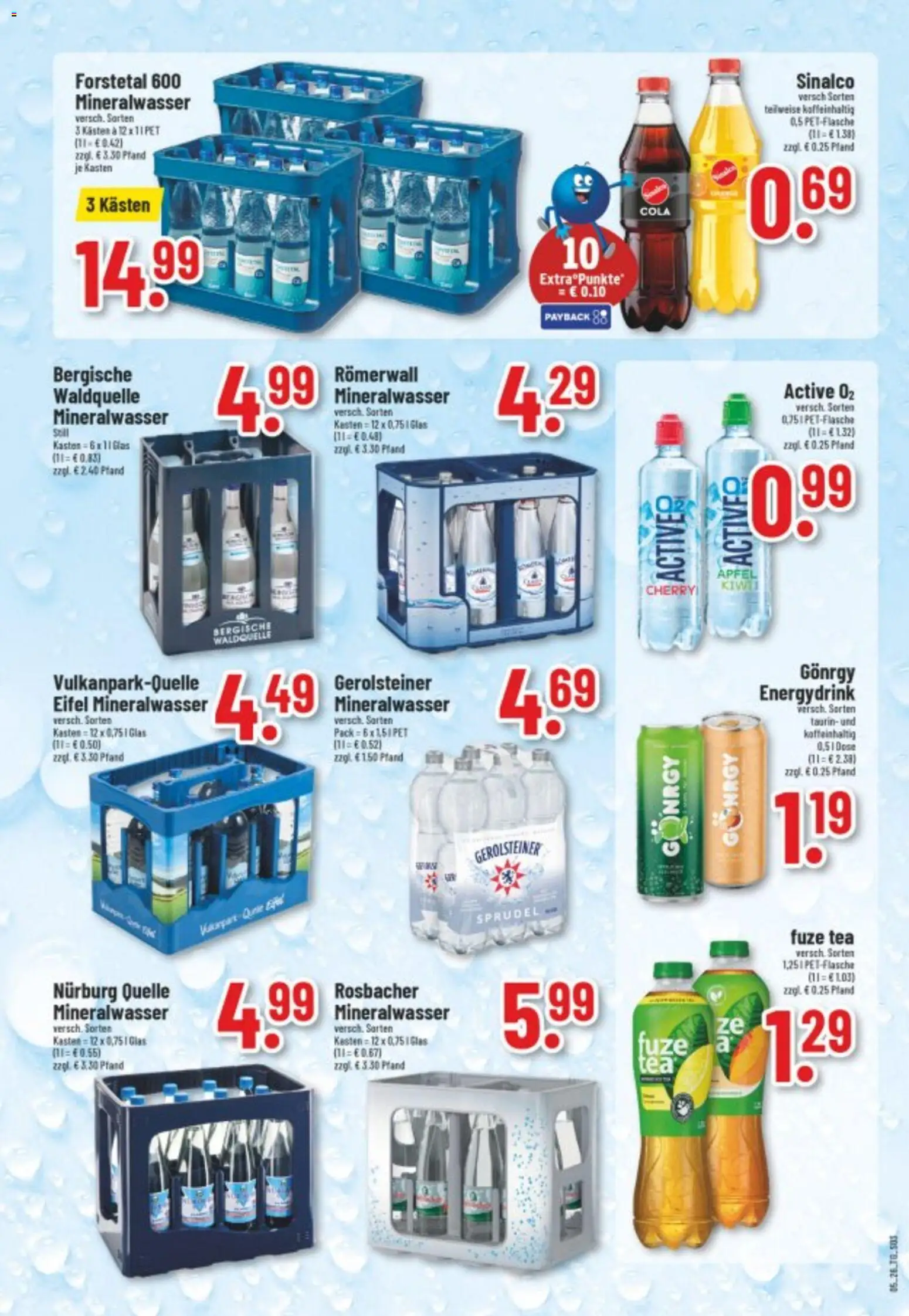 Trinkgut Prospekt 	 – gültig ab 26.01.2026 | Seite: 3 | Produkte: Sinalco, Fuze tea, Mineralwasser, Gerolsteiner