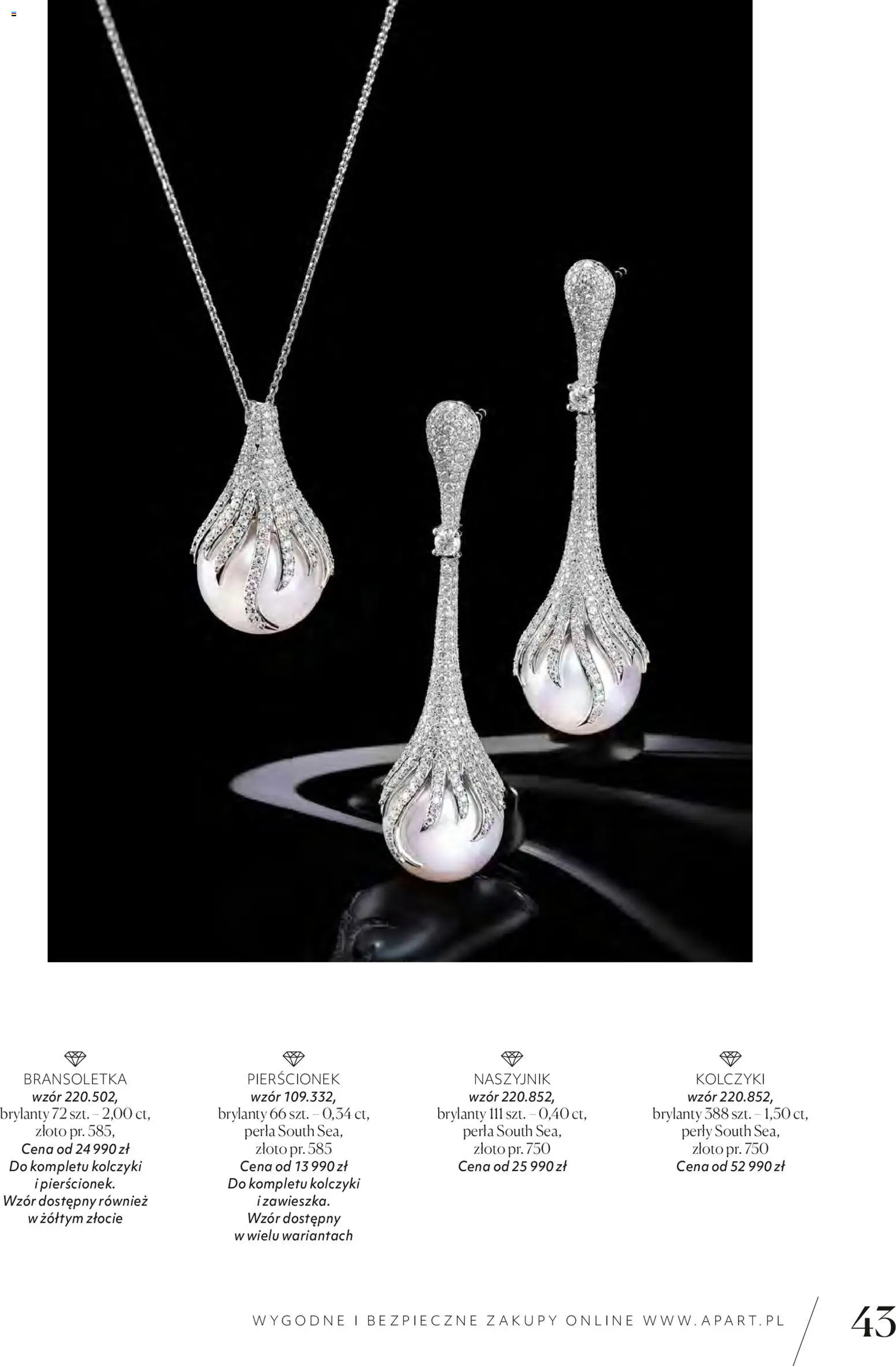 Apart promocje od 04.11.2025 | Strona: 45 | Produkty: Naszyjnik, Bransoletka, Pierścionek